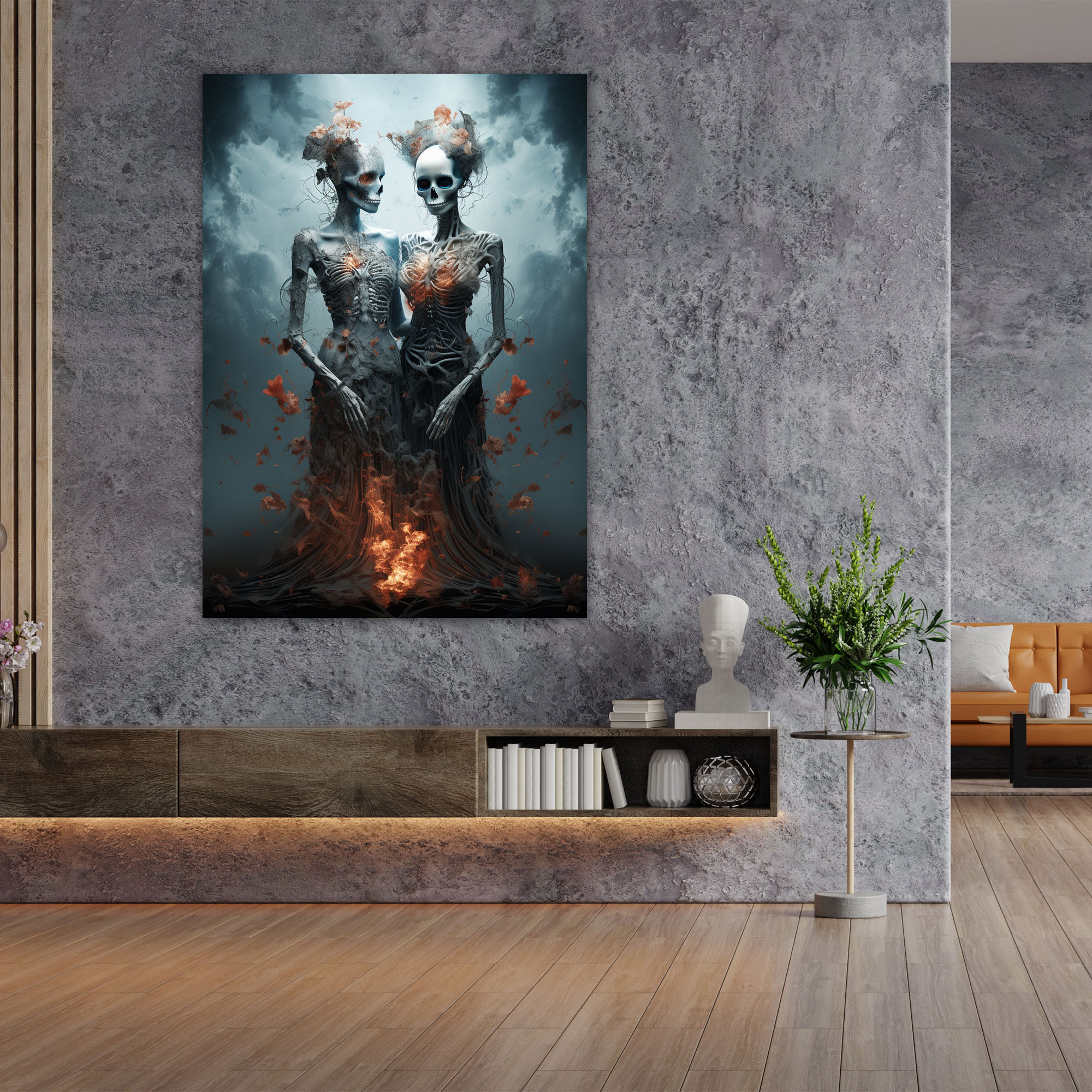 Los Muertos Wall Art - Los Muertos, Afterlife, Canvas Wall Art, Wall Art