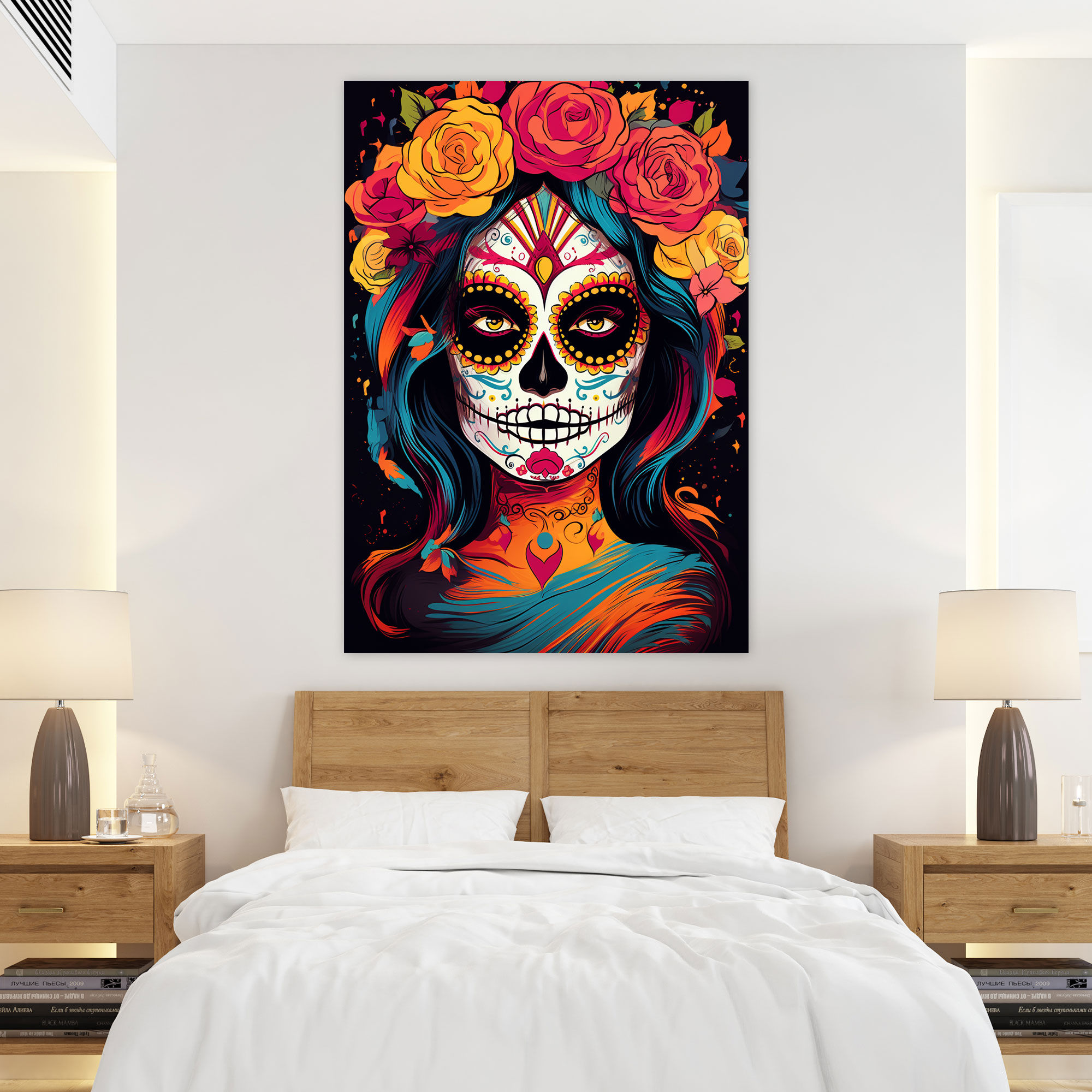 Los Muertos Canvas Wall Art - Los Muertos, Canvas Wall Art, Vibrant Colors, Wall Decoration