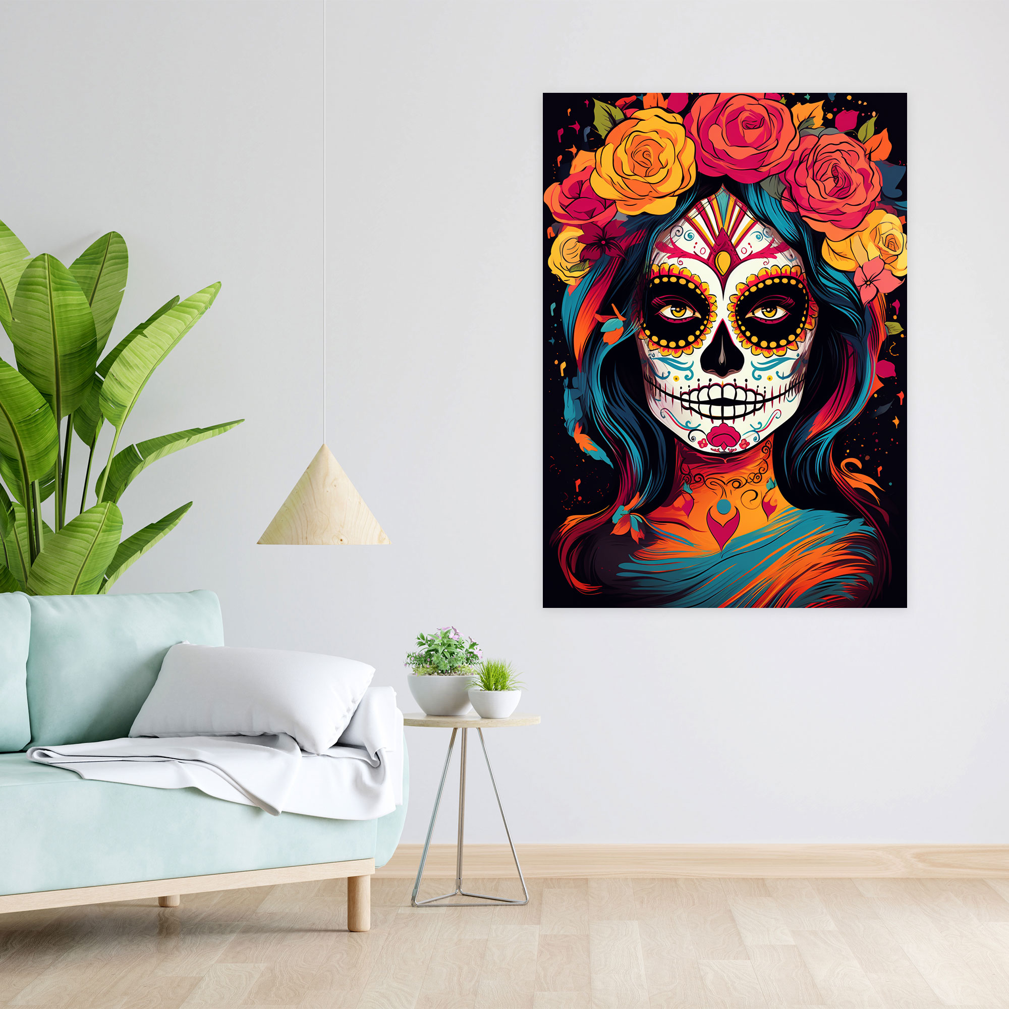 Los Muertos Canvas Wall Art - Los Muertos, Canvas Wall Art, Vibrant Colors, Wall Decoration