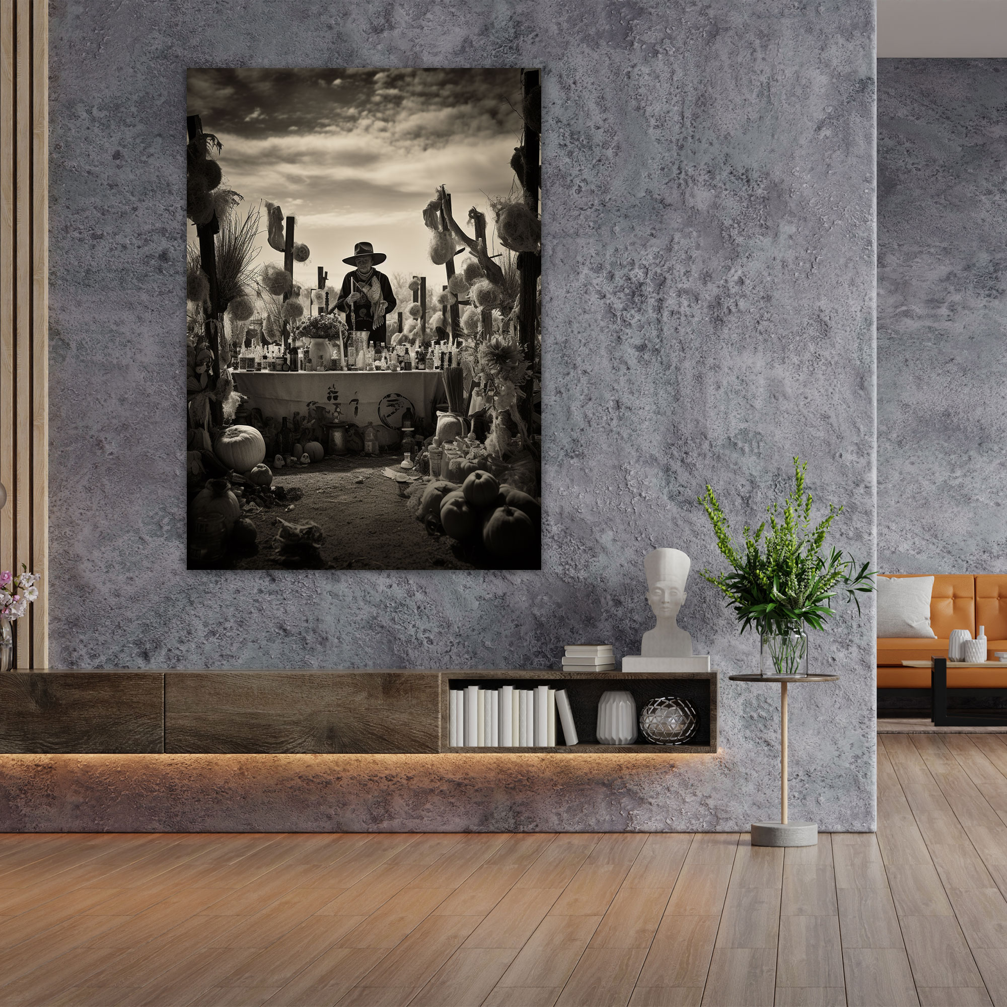 Los Muertos Black And White Canvas Print - Los Muertos, Canvas Print, Los Muertos, Black And White Photography