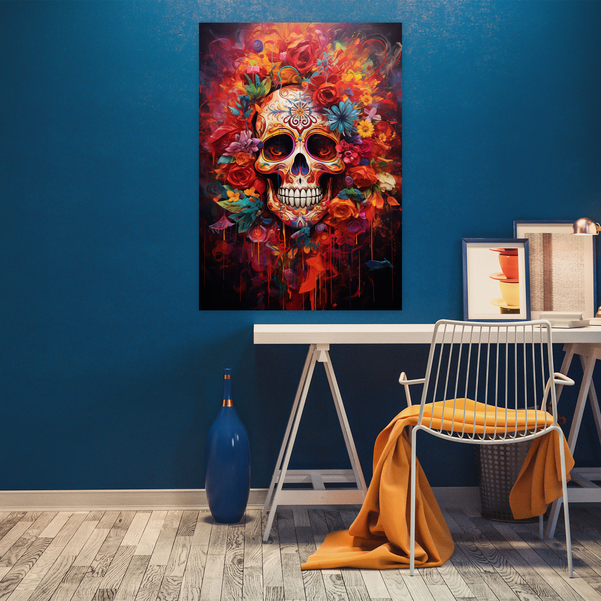 Los Muertos Abstract Canvas Print - Los Muertos, Home Decoration, Canvas Wall Art, Los Muertos