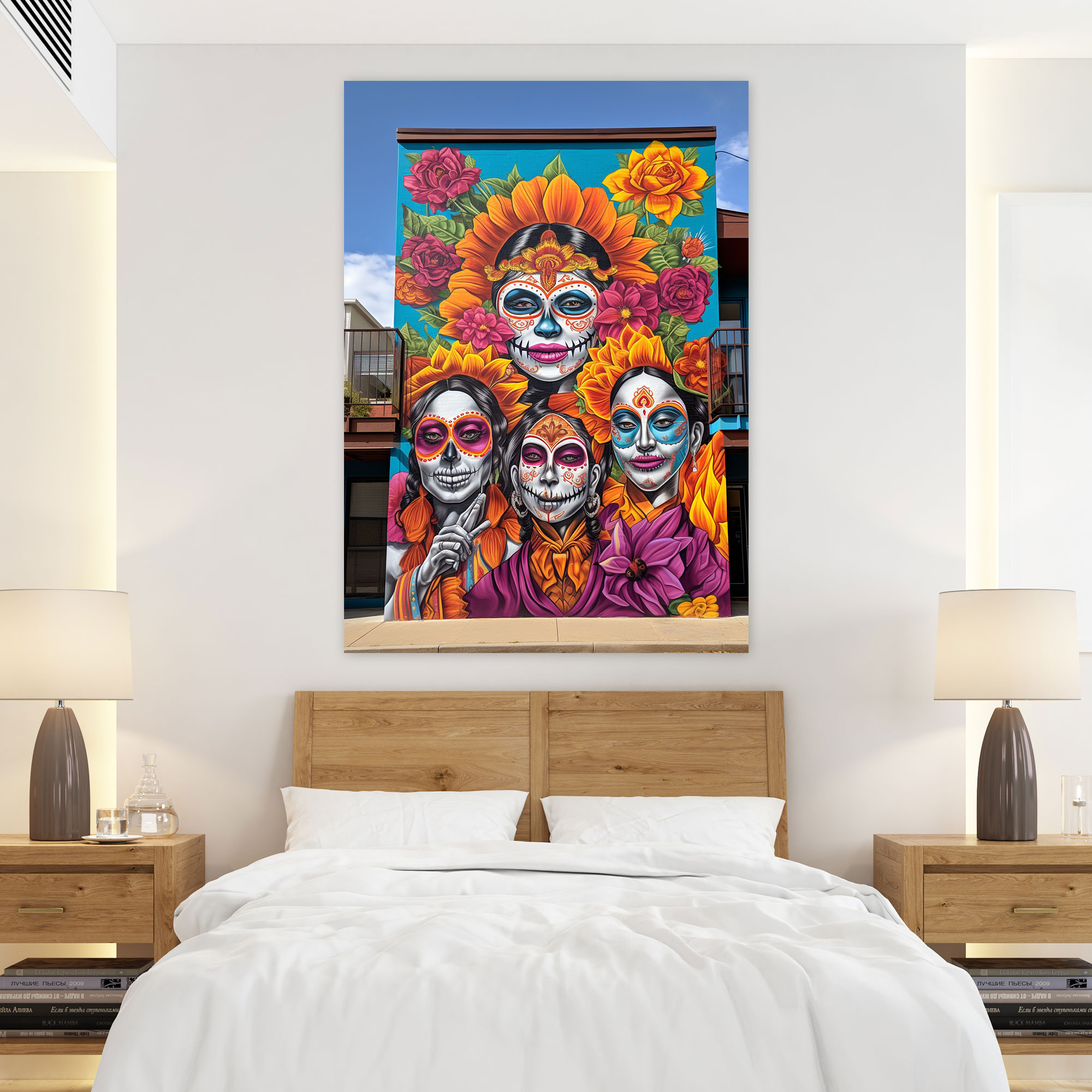Los Muertos Wall Decoration - Los Muertos, Energy, Canvas, Celebration
