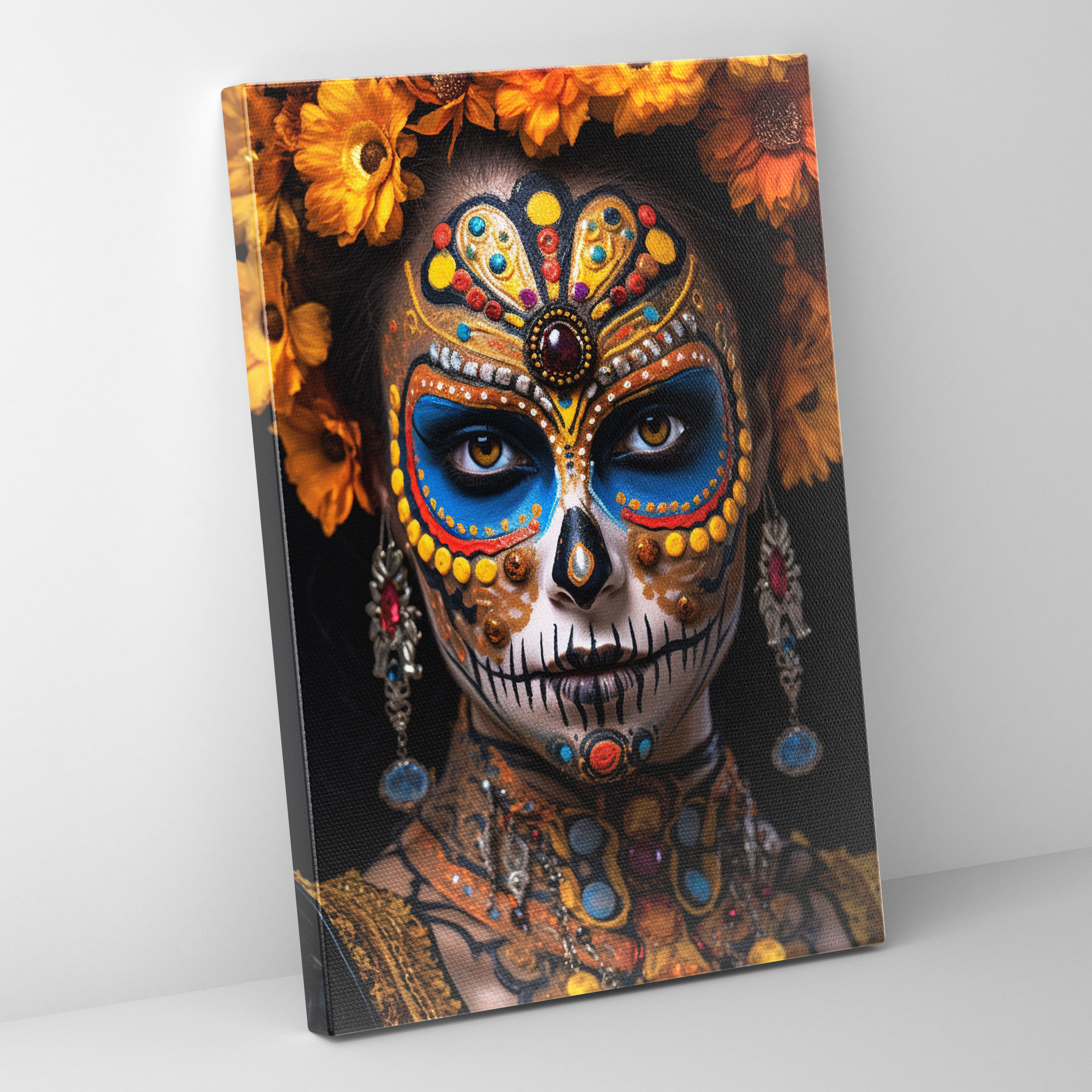 Day Of The Dead Canvas Print - Los Muertos, Canvas Print, Cultural Significance, Wall Art