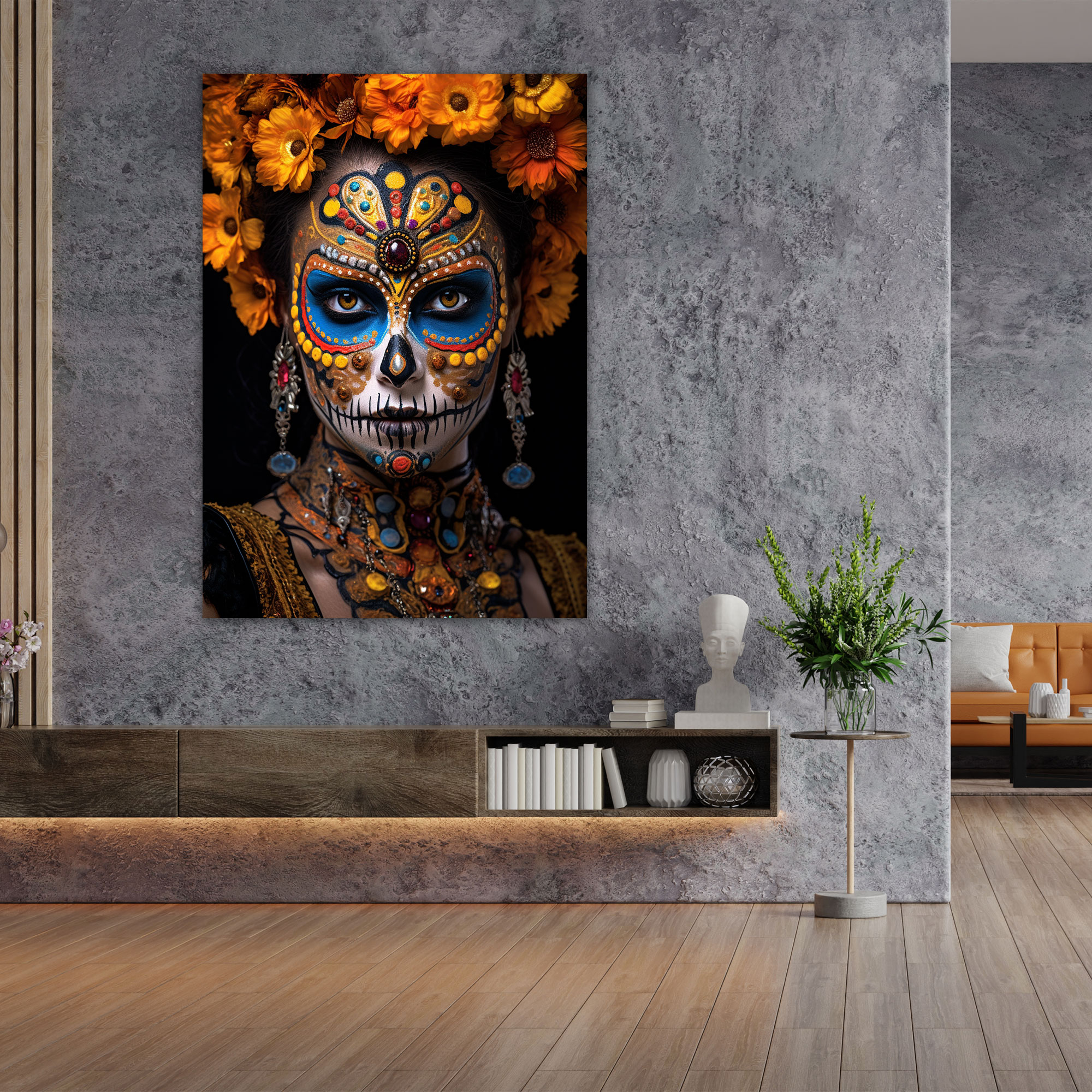 Day Of The Dead Canvas Print - Los Muertos, Canvas Print, Cultural Significance, Wall Art