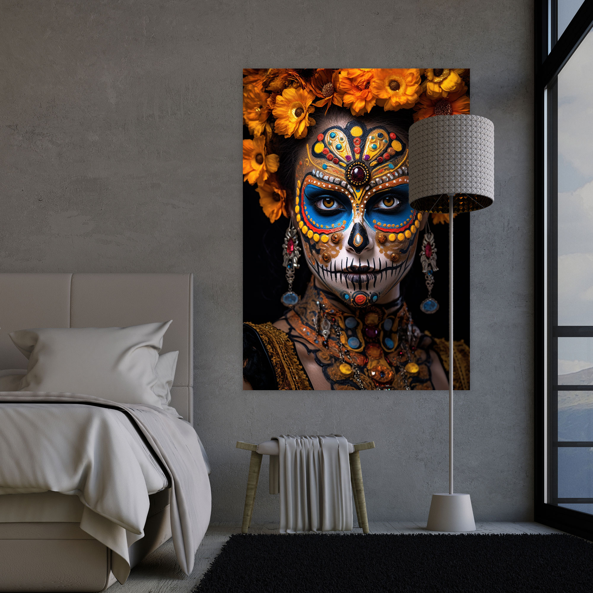 Day Of The Dead Canvas Print - Los Muertos, Canvas Print, Cultural Significance, Wall Art