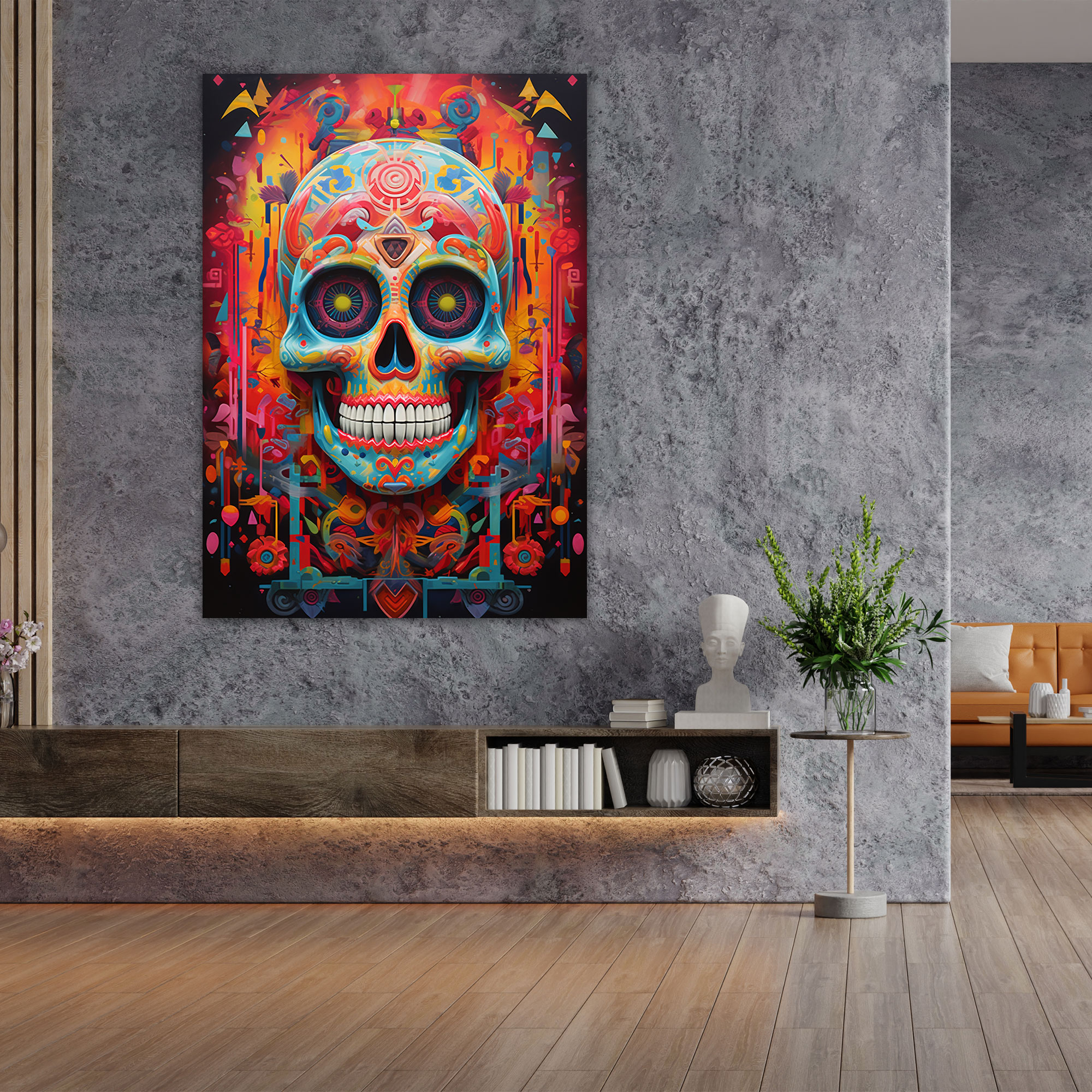 Los Muertos Duvar Sanatı - Modern Tasarımlı Kanvas Tablo