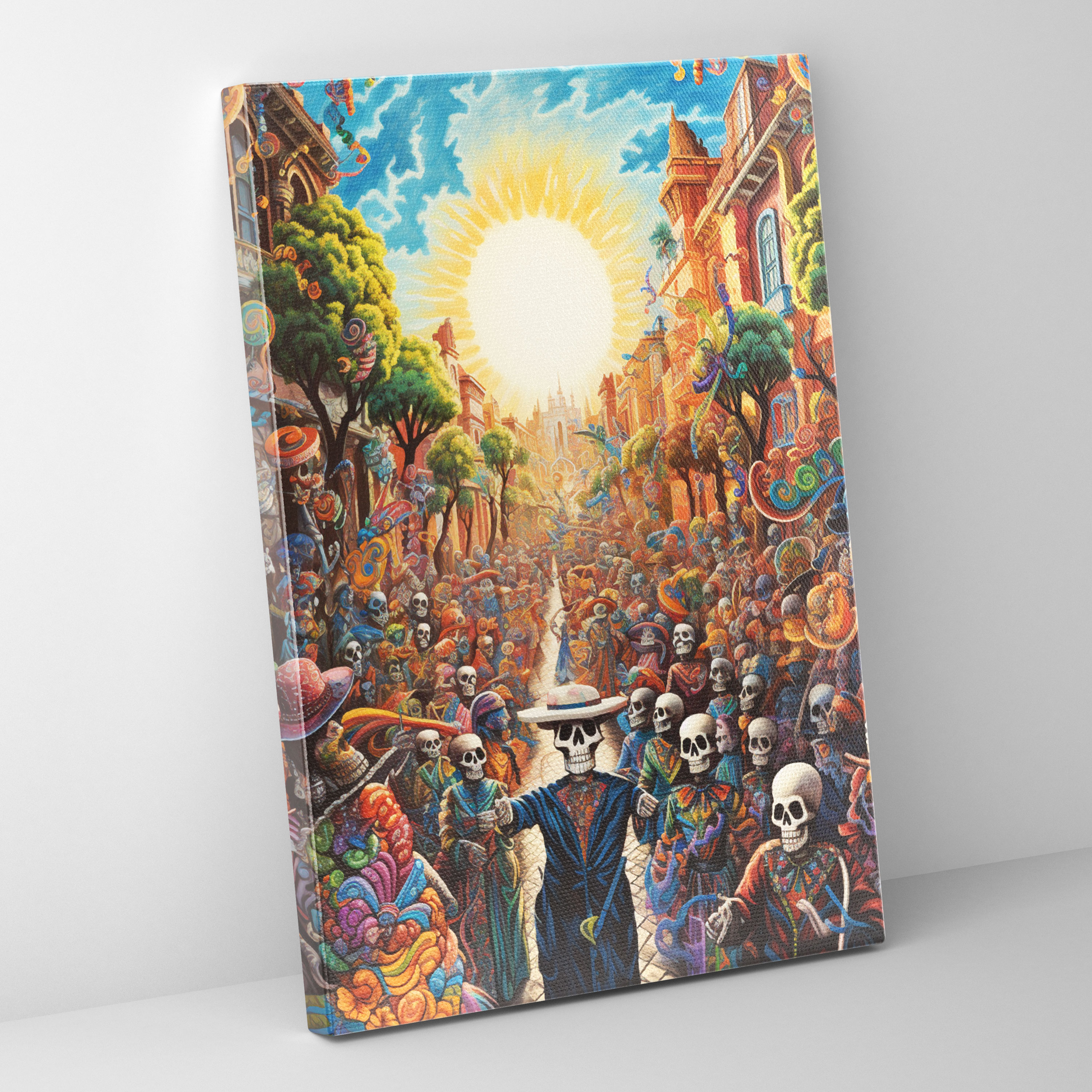 Los Muertos Canvas Print - Los Muertos, Canvas Wall Art, Home Decoration, Mariachi Bands