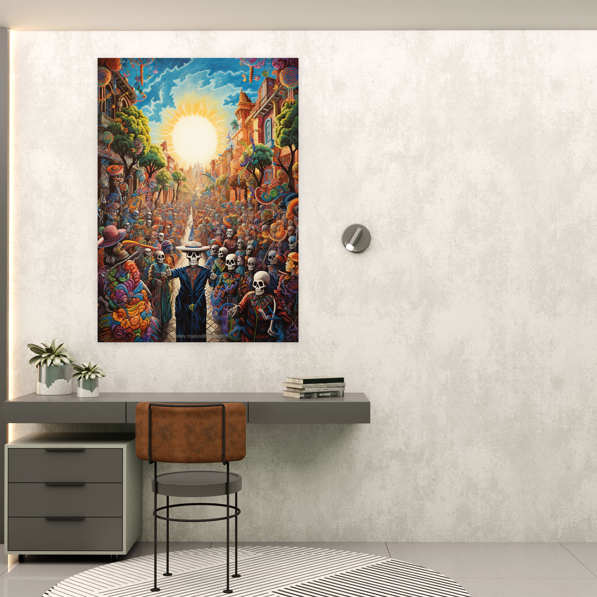 Los Muertos Canvas Print - Los Muertos, Canvas Wall Art, Home Decoration, Mariachi Bands