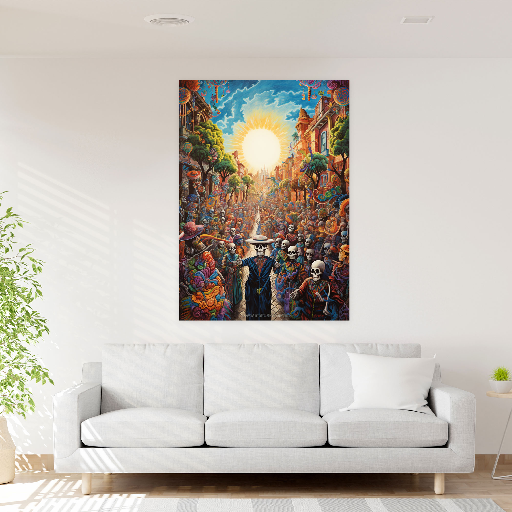 Los Muertos Canvas Print - Los Muertos, Canvas Wall Art, Home Decoration, Mariachi Bands