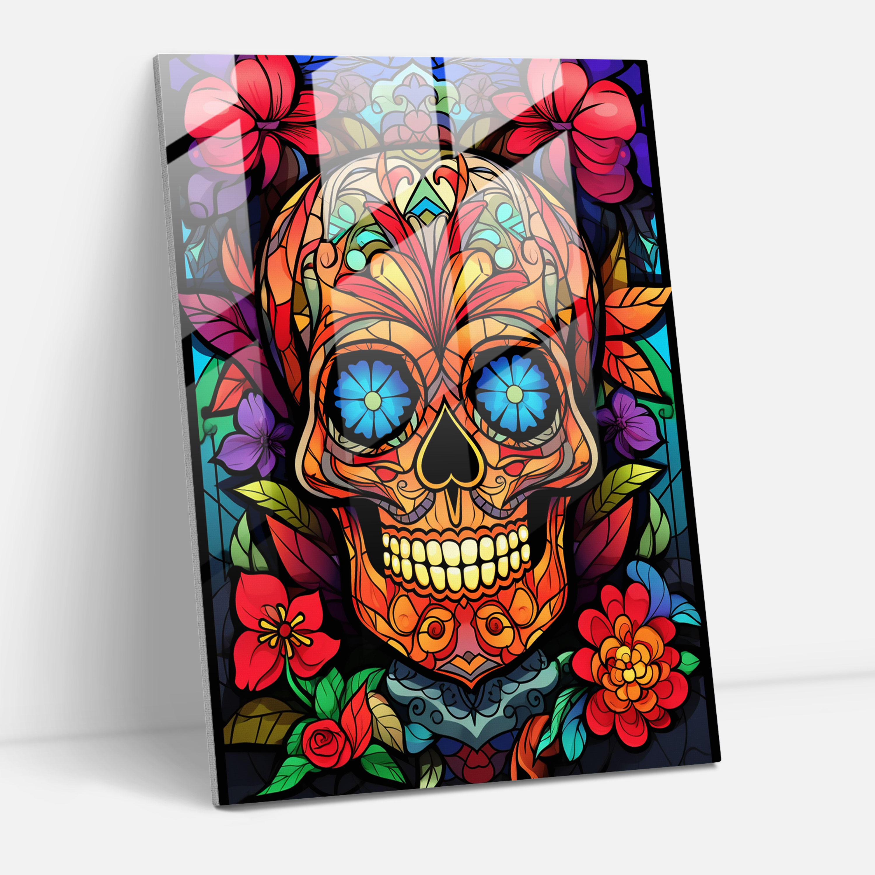 Los Muertos Glass Print - Los Muertos, Los Muertos, Modern Art, Intricate Patterns
