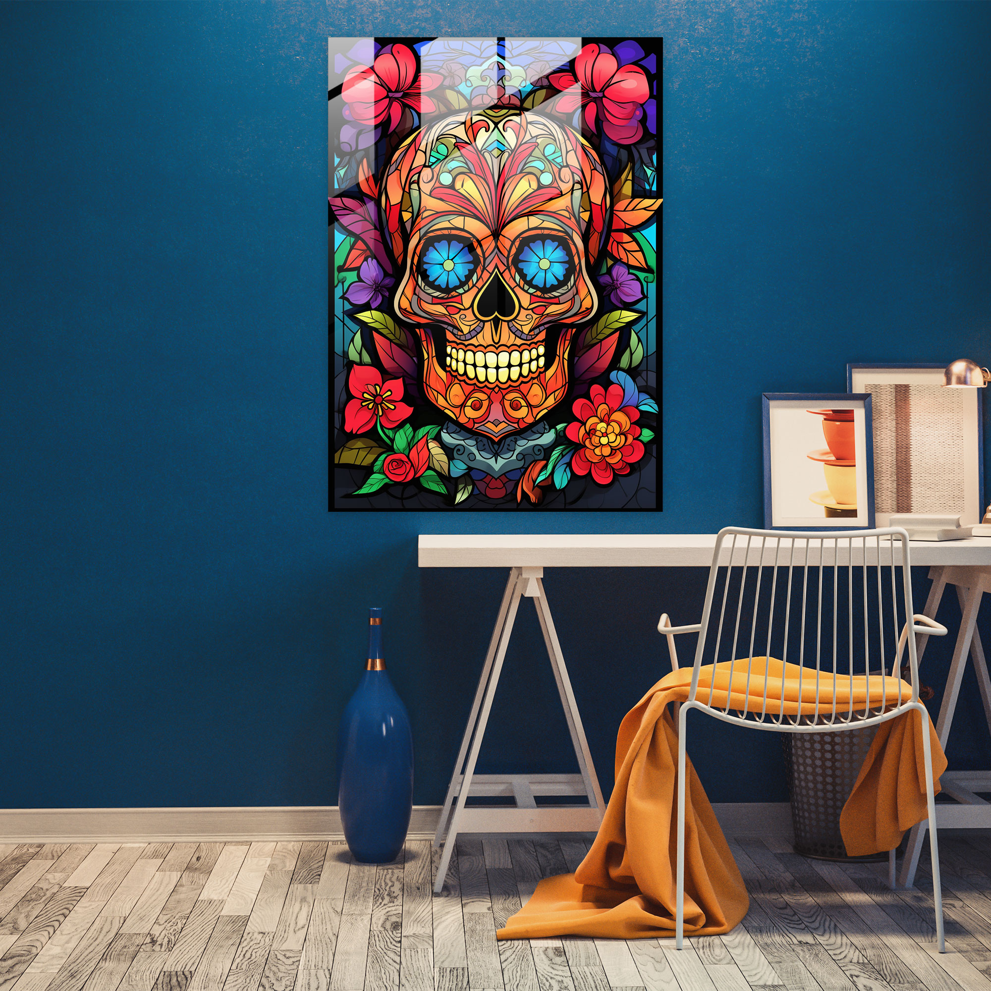 Los Muertos Glass Print - Los Muertos, Los Muertos, Modern Art, Intricate Patterns
