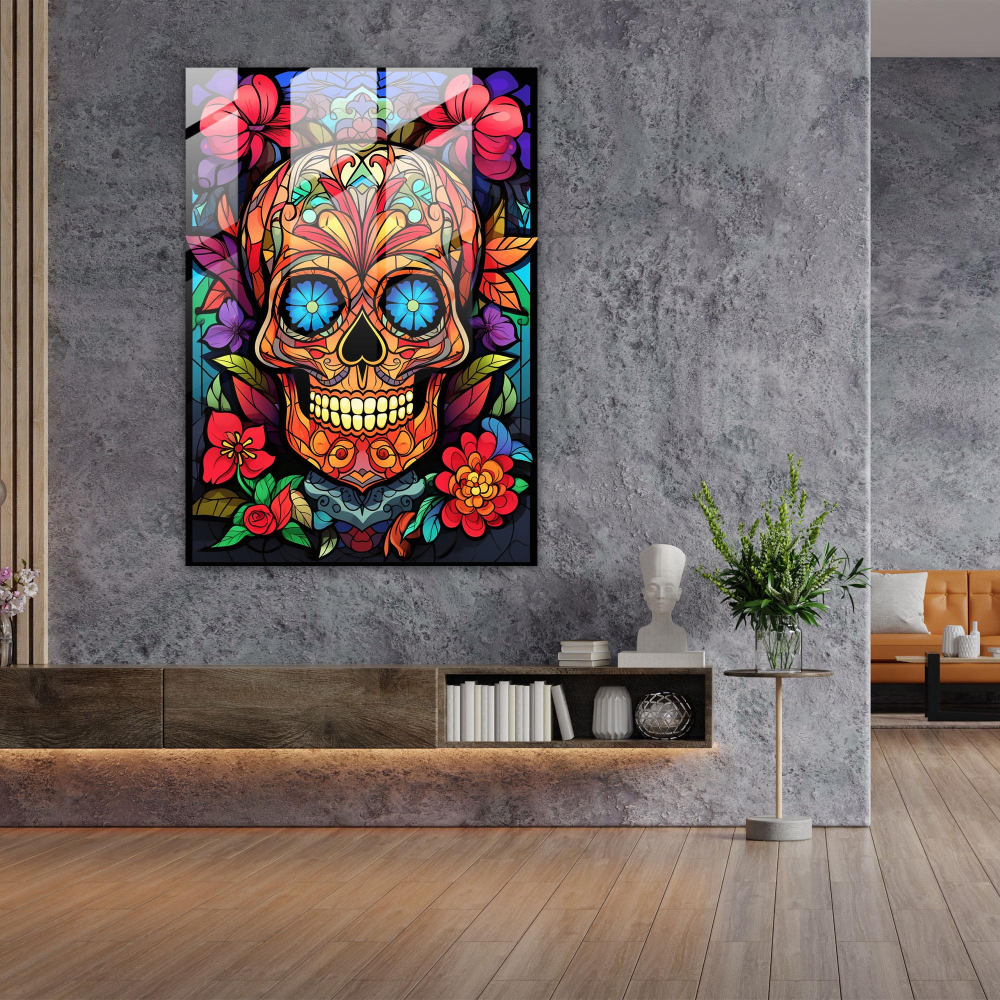 Los Muertos Glass Print - Los Muertos, Los Muertos, Modern Art, Intricate Patterns