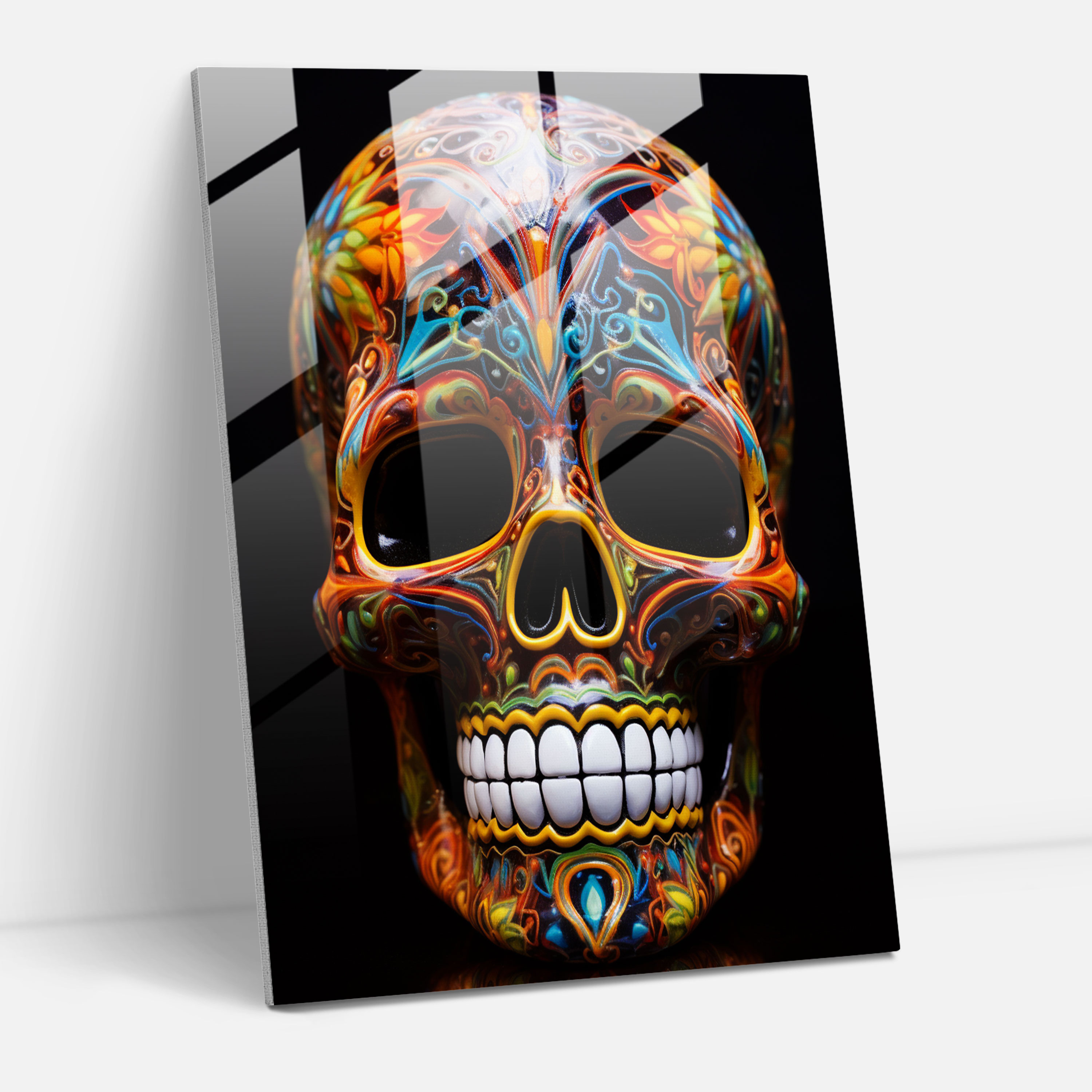 Los Muertos Abstract Glass Print - Los Muertos, Glass Art, Glass Print, Modern Art