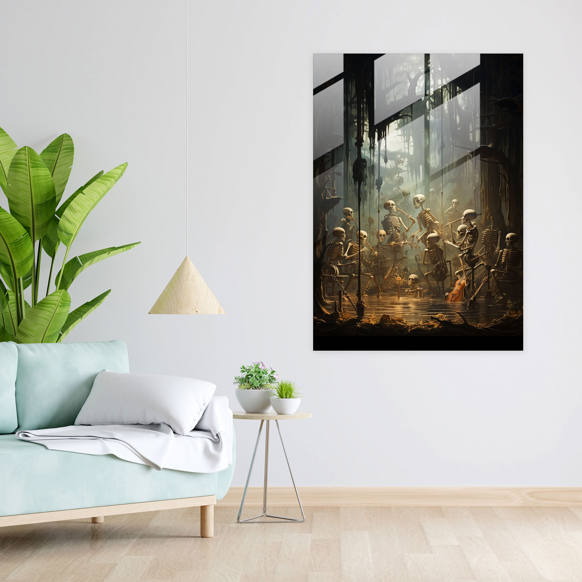 Los Muertos Enchanted Forest Glass Print - Los Muertos, Glass Print, Glass Art, Wall Decoration