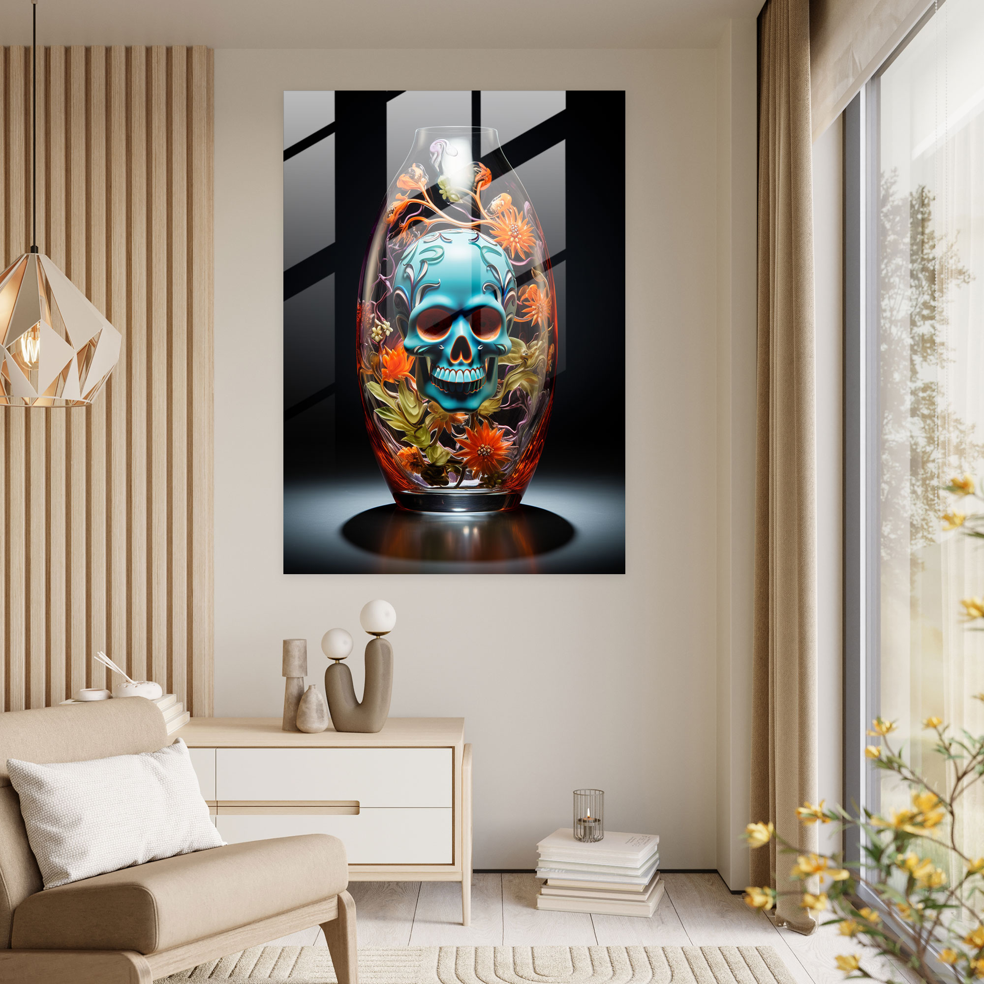 Los Muertos Contemporary Glass Print - Los Muertos, Los Muertos, Glass Print, Home Decoration