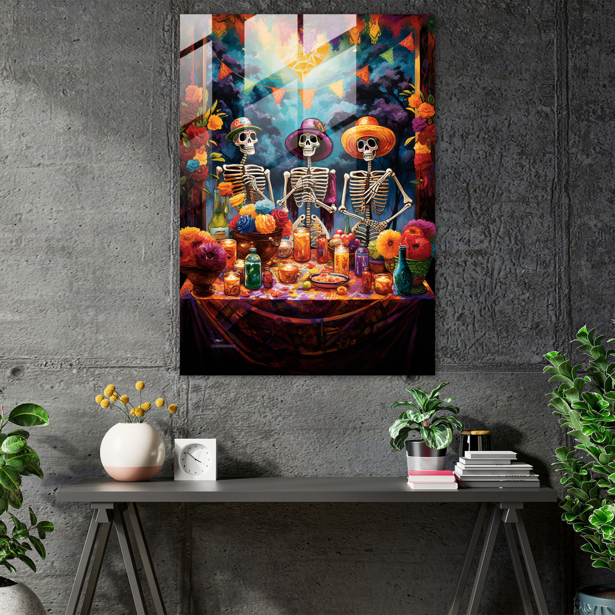 Los Muertos Home Decoration - Los Muertos, Dia De Los Muertos Celebration, Home Decoration, Lively Skeletons