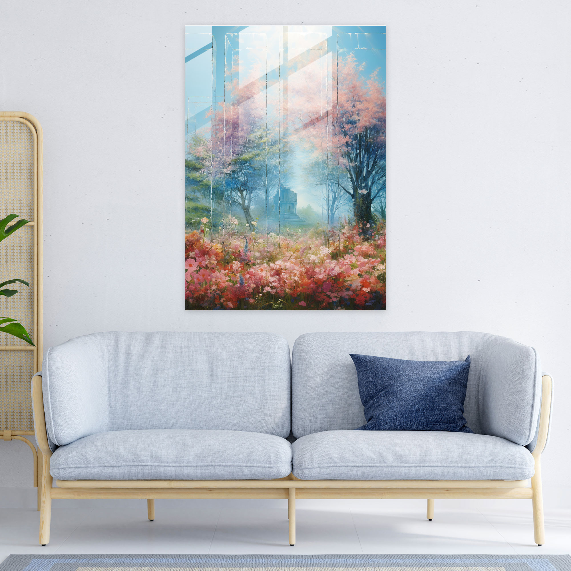 Los Muertos Impressionist Glass Wall Art - Los Muertos, Home Decoration, Glass Art, Glass Print