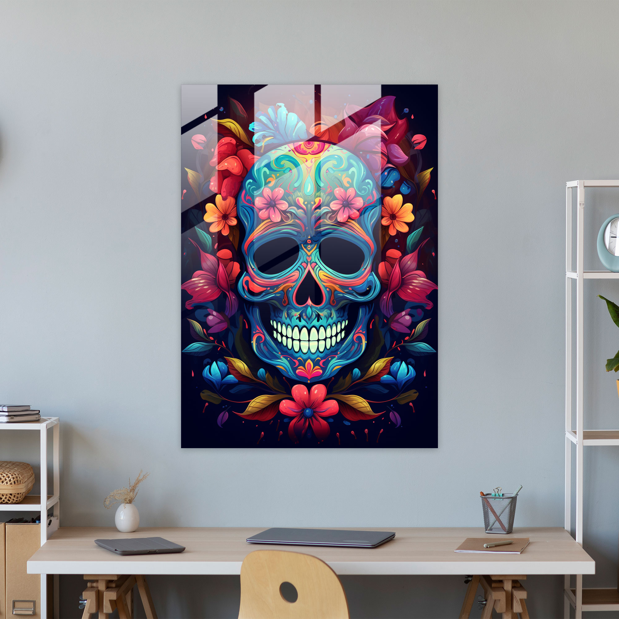 Los Muertos Glass Print - Los Muertos, Los Muertos, Glass Print, Intricate Details