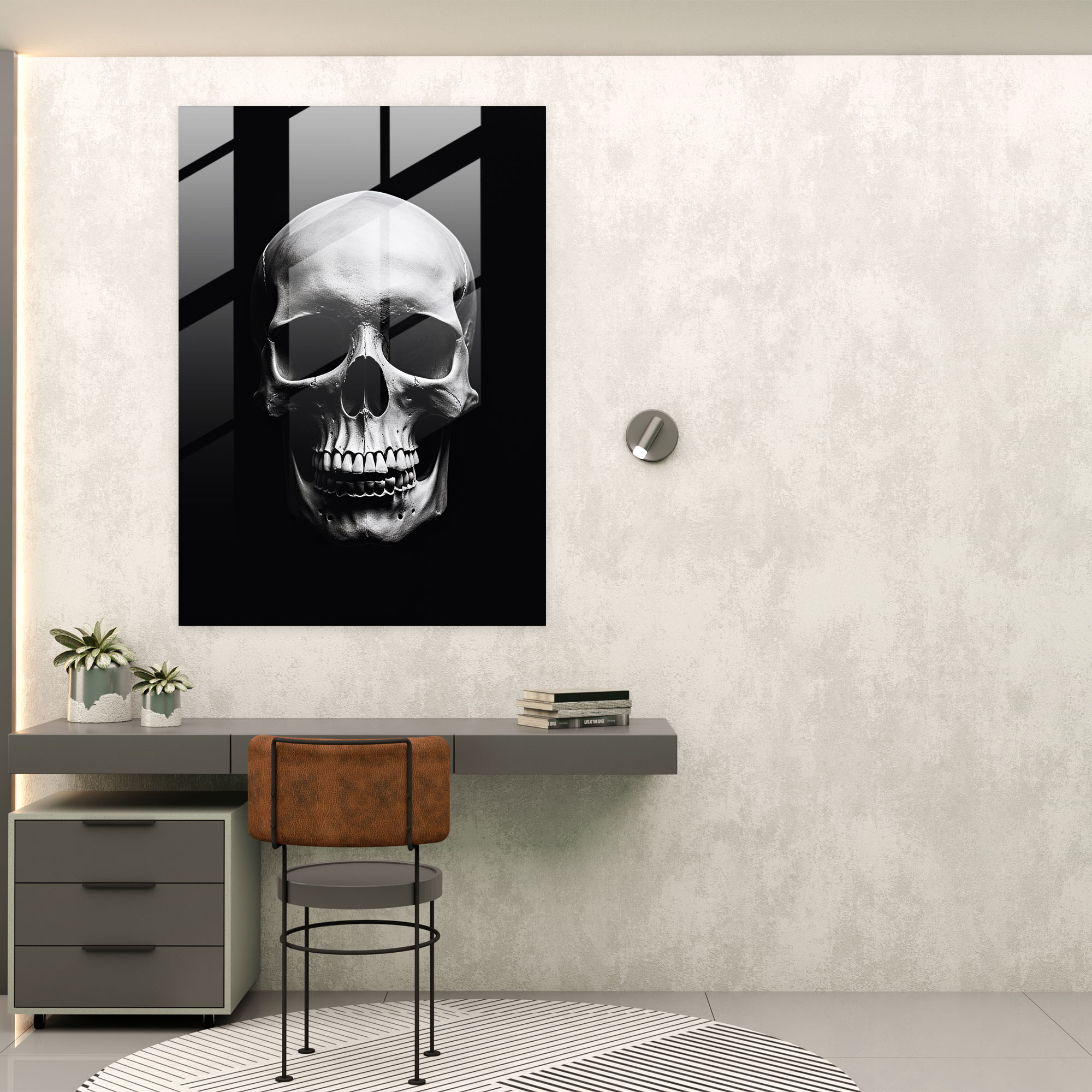 Los Muertos Wall Decoration - Los Muertos, Mystery, Glass Wall Art, Glass Print