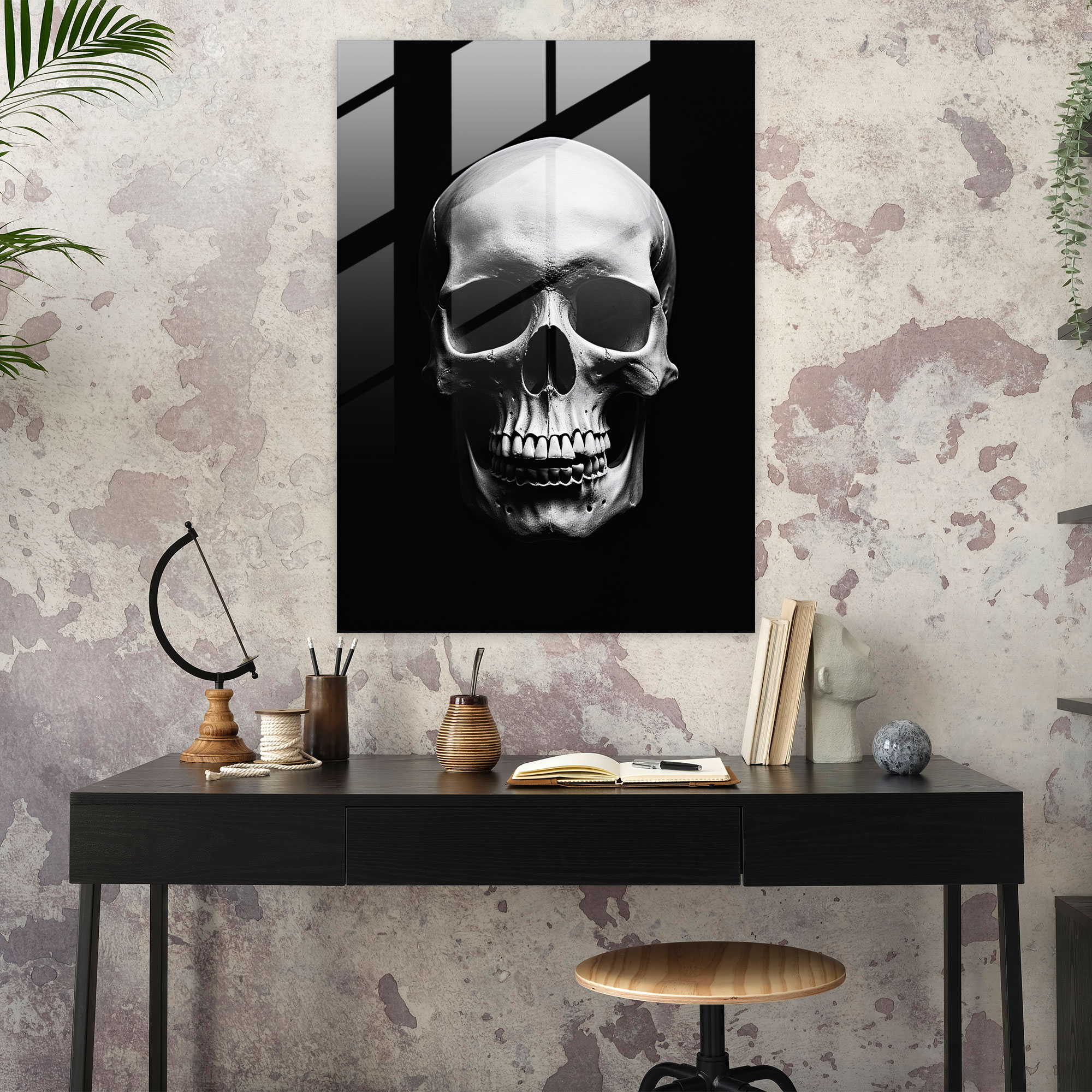Los Muertos Wall Decoration - Los Muertos, Mystery, Glass Wall Art, Glass Print