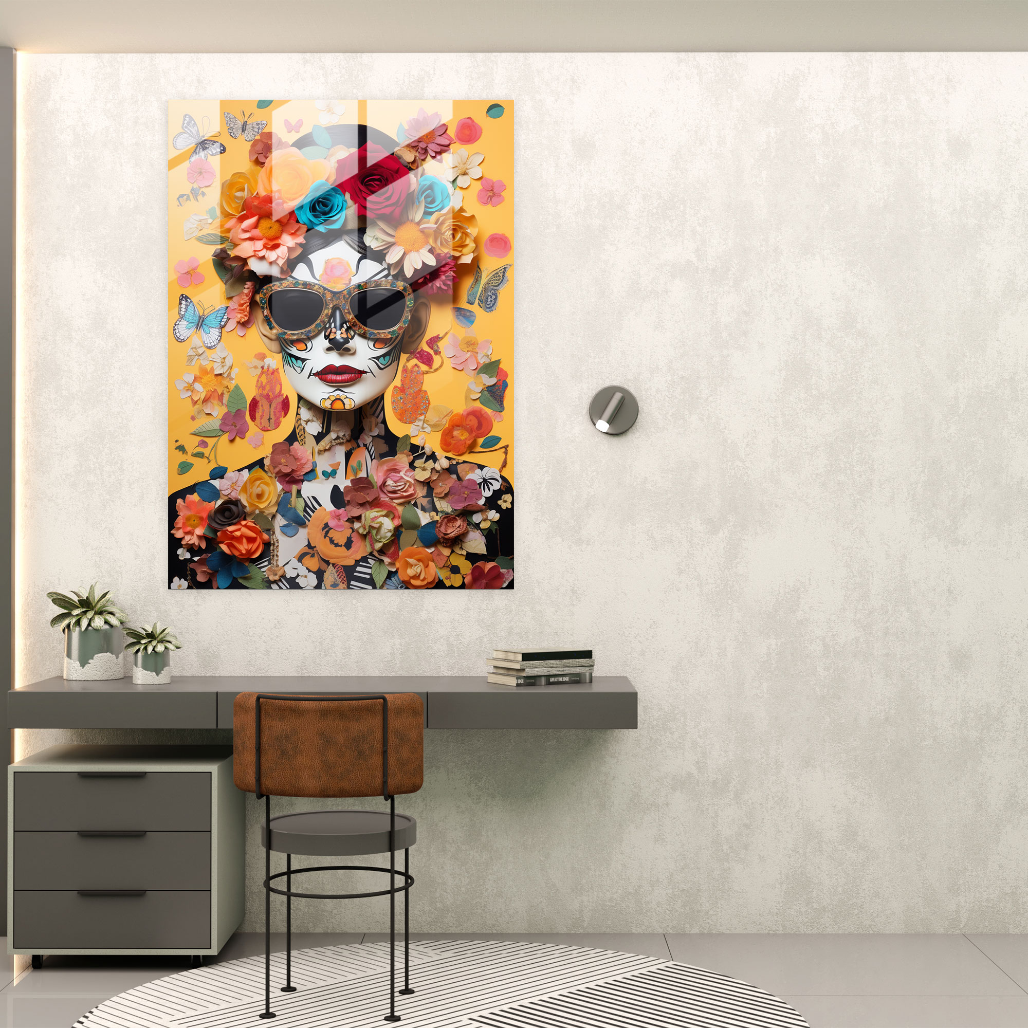 Los Muertos Glass Print - Los Muertos, Glass Wall Art, Home Decoration, Cultural Icons