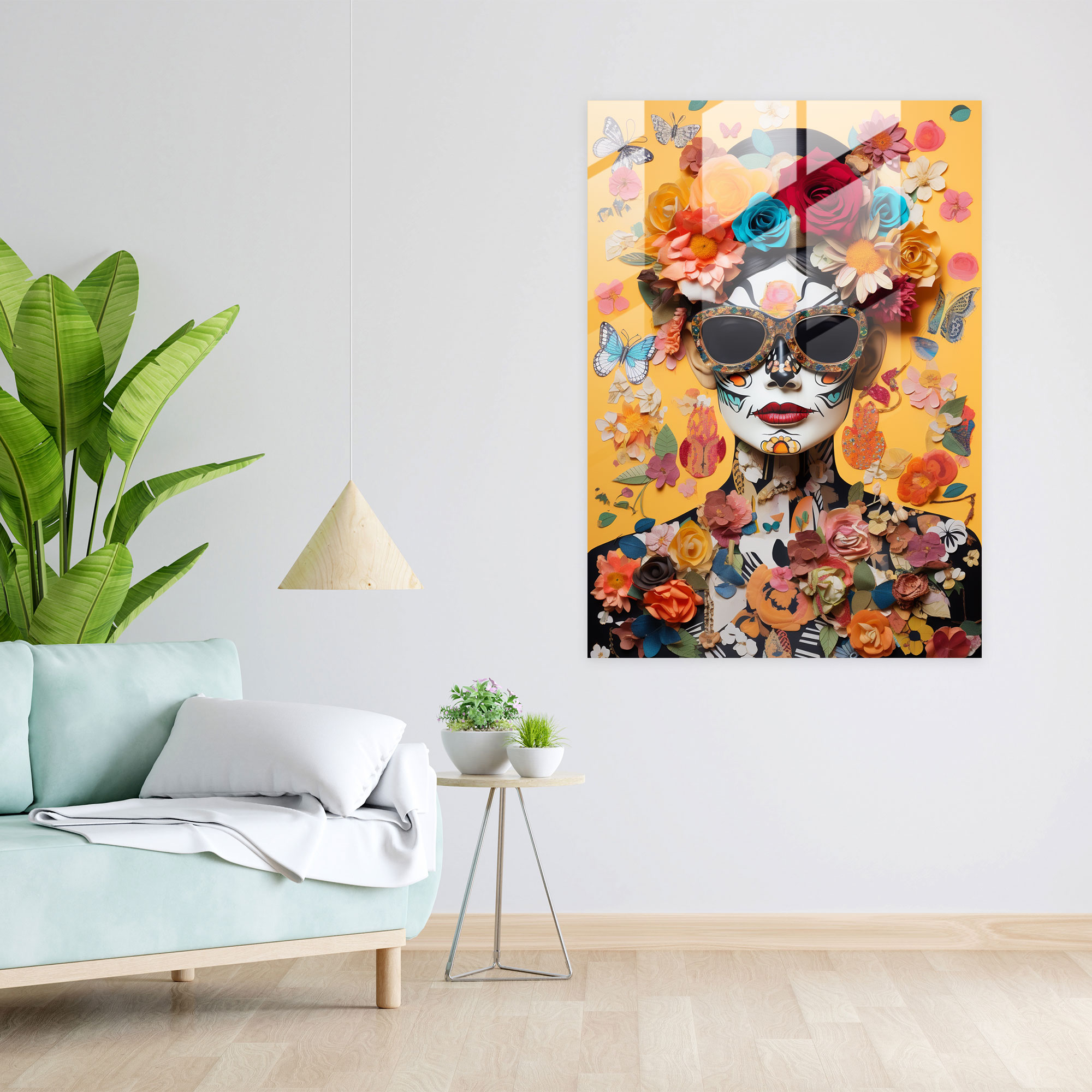 Los Muertos Glass Print - Los Muertos, Glass Wall Art, Home Decoration, Cultural Icons