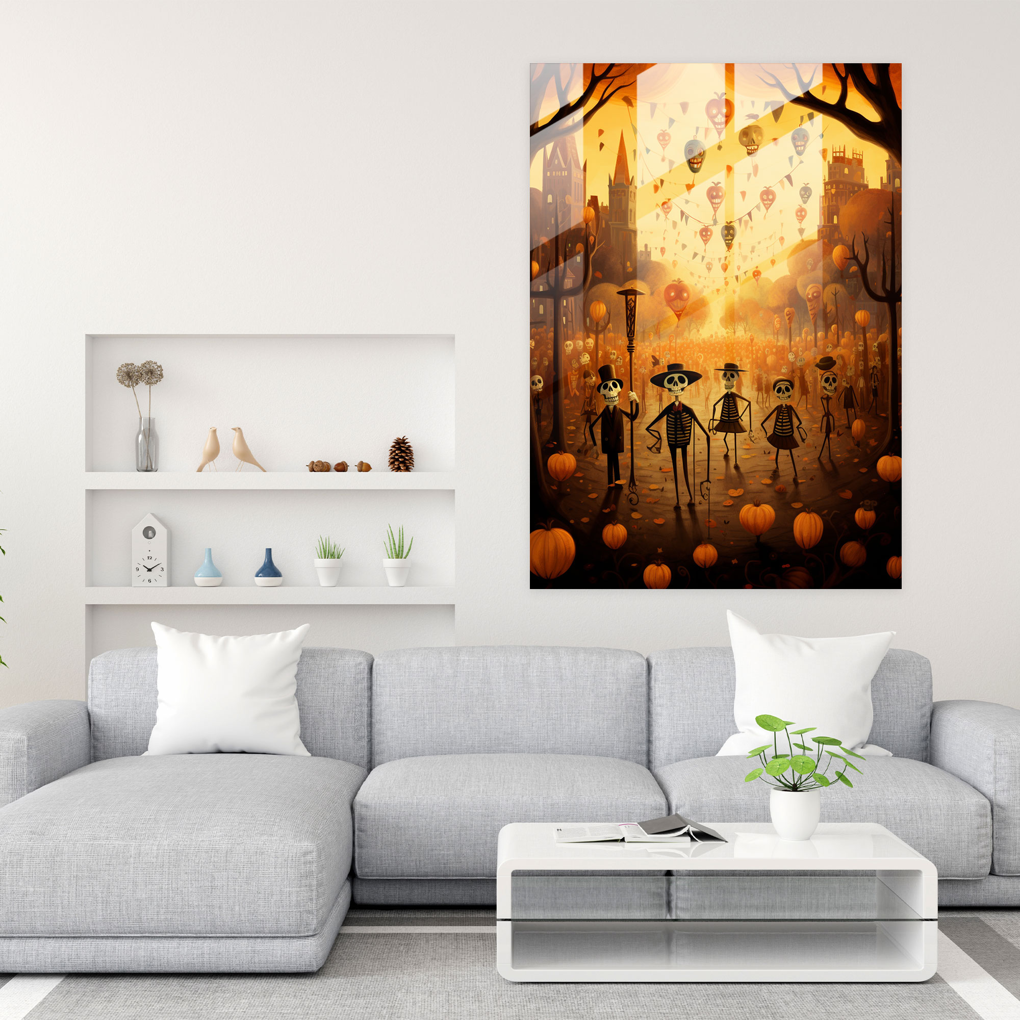 Los Muertos Wall Decoration - Los Muertos, Home Decoration, Playful, Whimsical Illustration