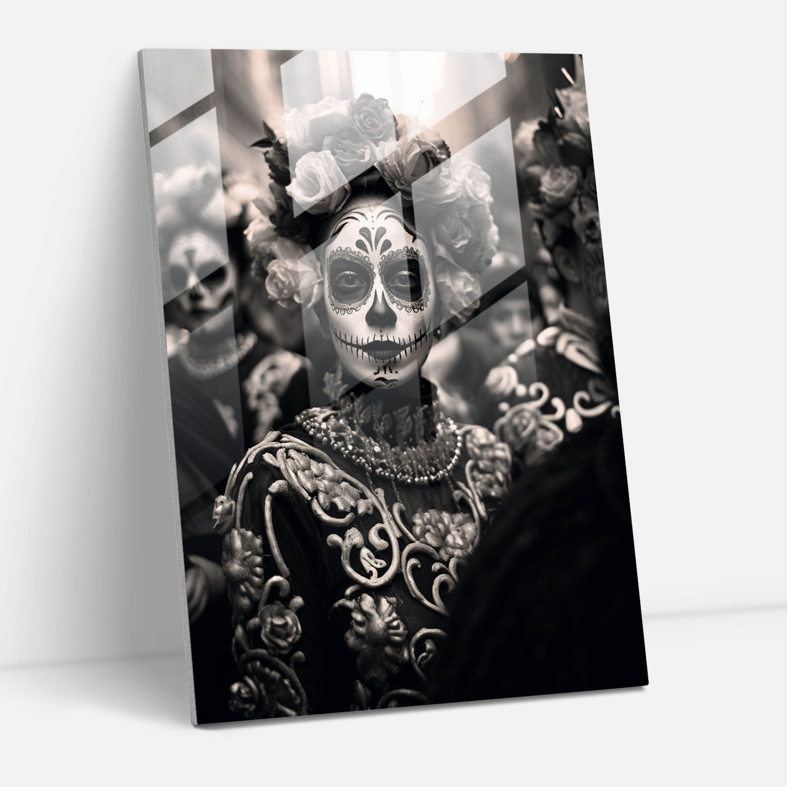 Los Muertos Duvar Dekorasyonu - Siyah Beyaz Fotoğraf Kanvas Tablo