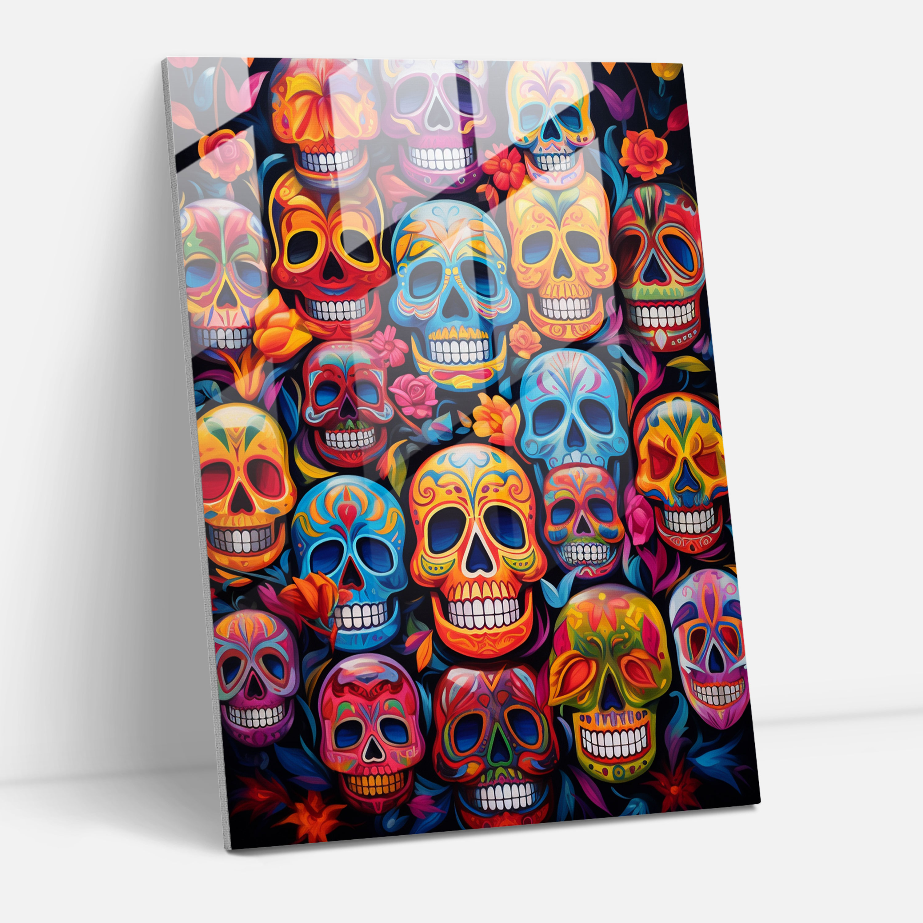 Los Muertos Cam Sanatı - Soyut Büyüleyici Modern Sanat