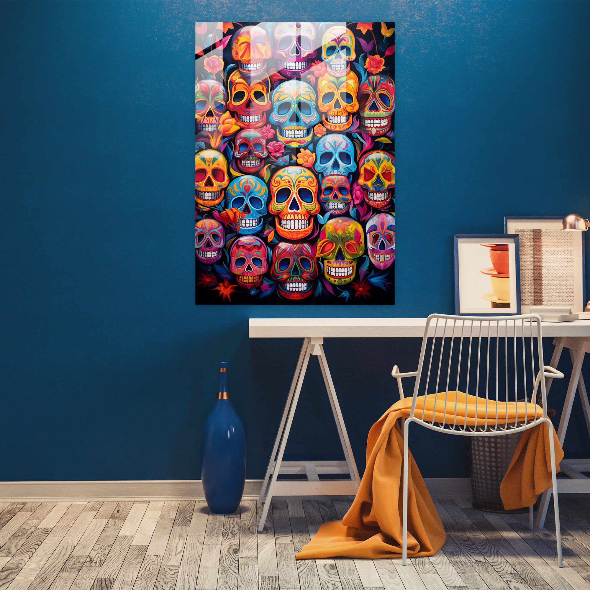 Los Muertos Cam Sanatı - Soyut Büyüleyici Modern Sanat