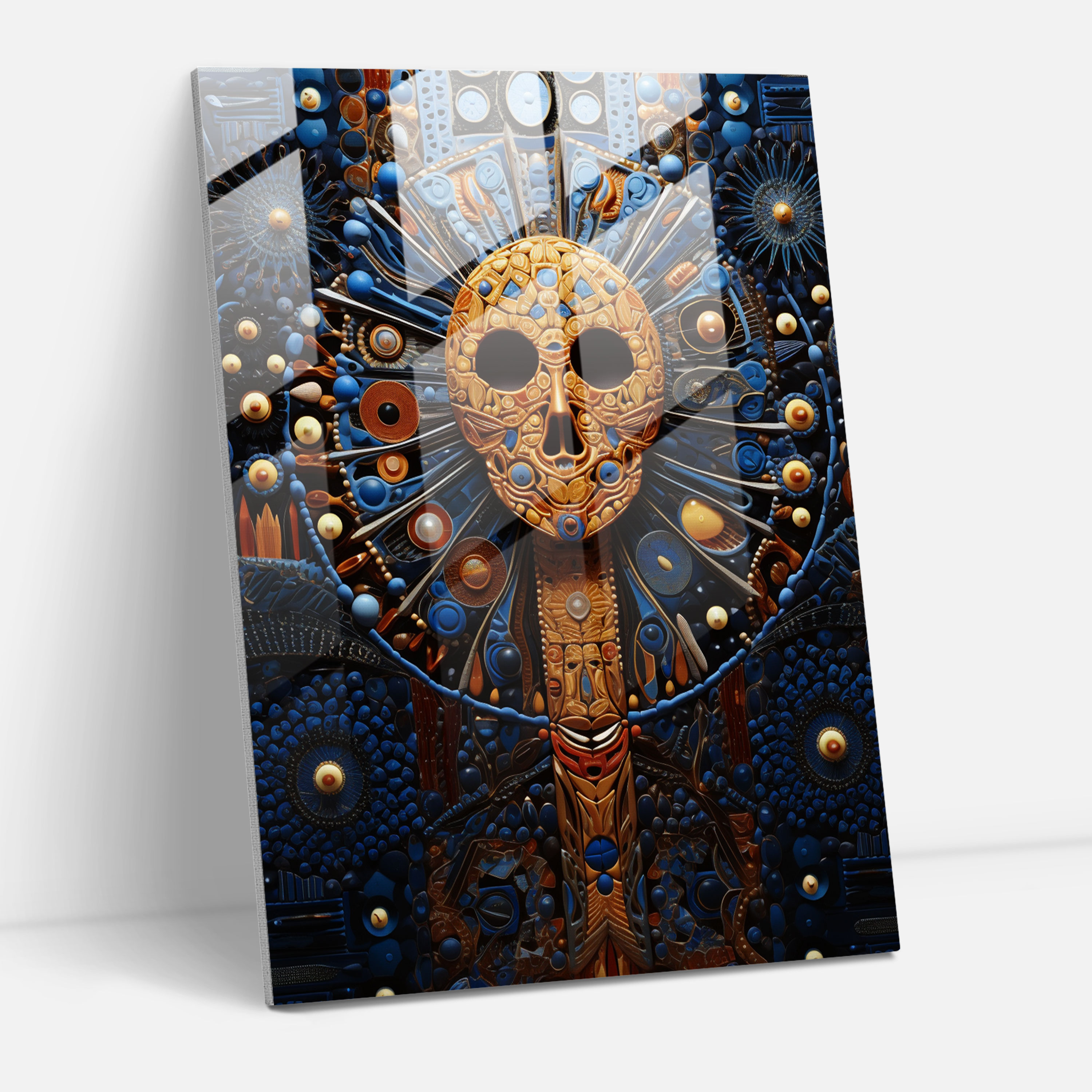 Los Muertos Glass Print - Los Muertos, Life And Death, Interconnectedness, Glass Wall Art