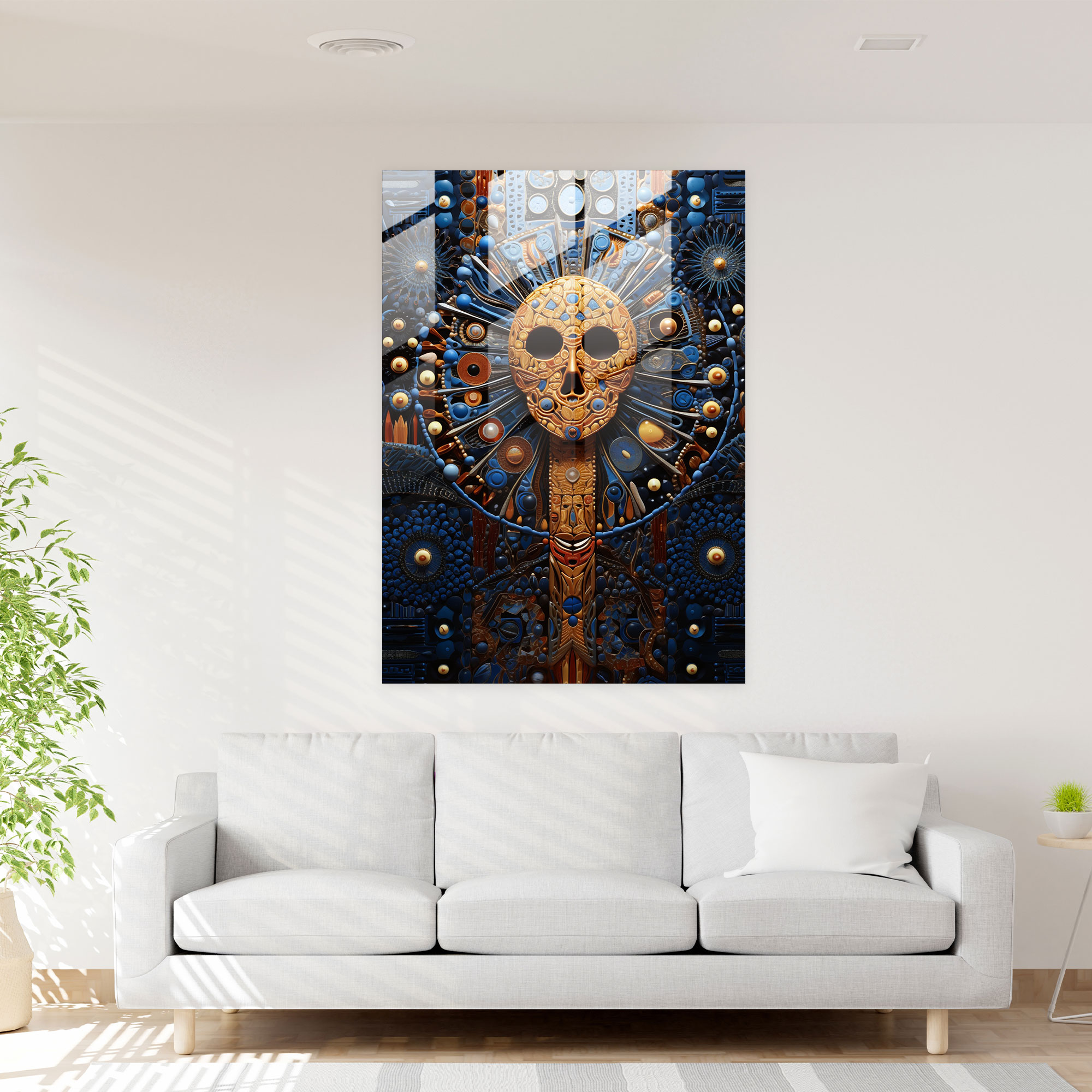 Los Muertos Glass Print - Los Muertos, Life And Death, Interconnectedness, Glass Wall Art