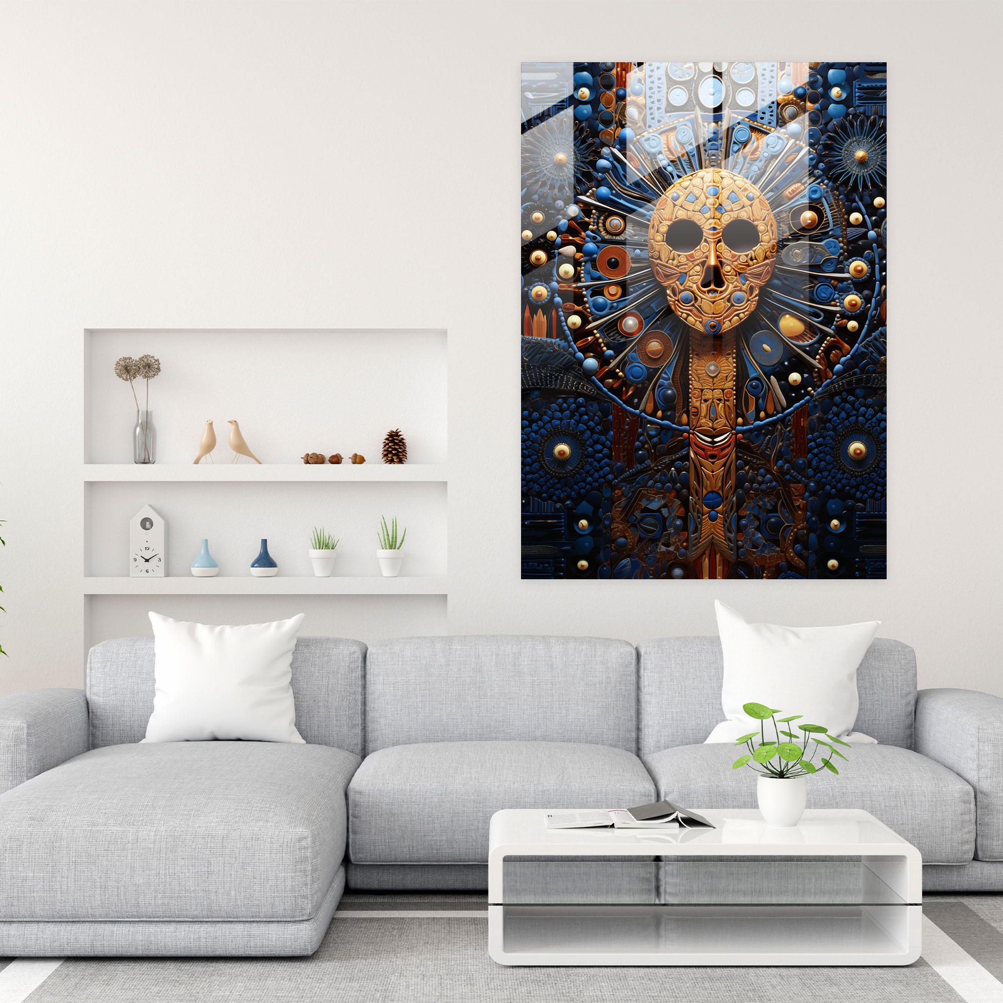 Los Muertos Glass Print - Los Muertos, Life And Death, Interconnectedness, Glass Wall Art