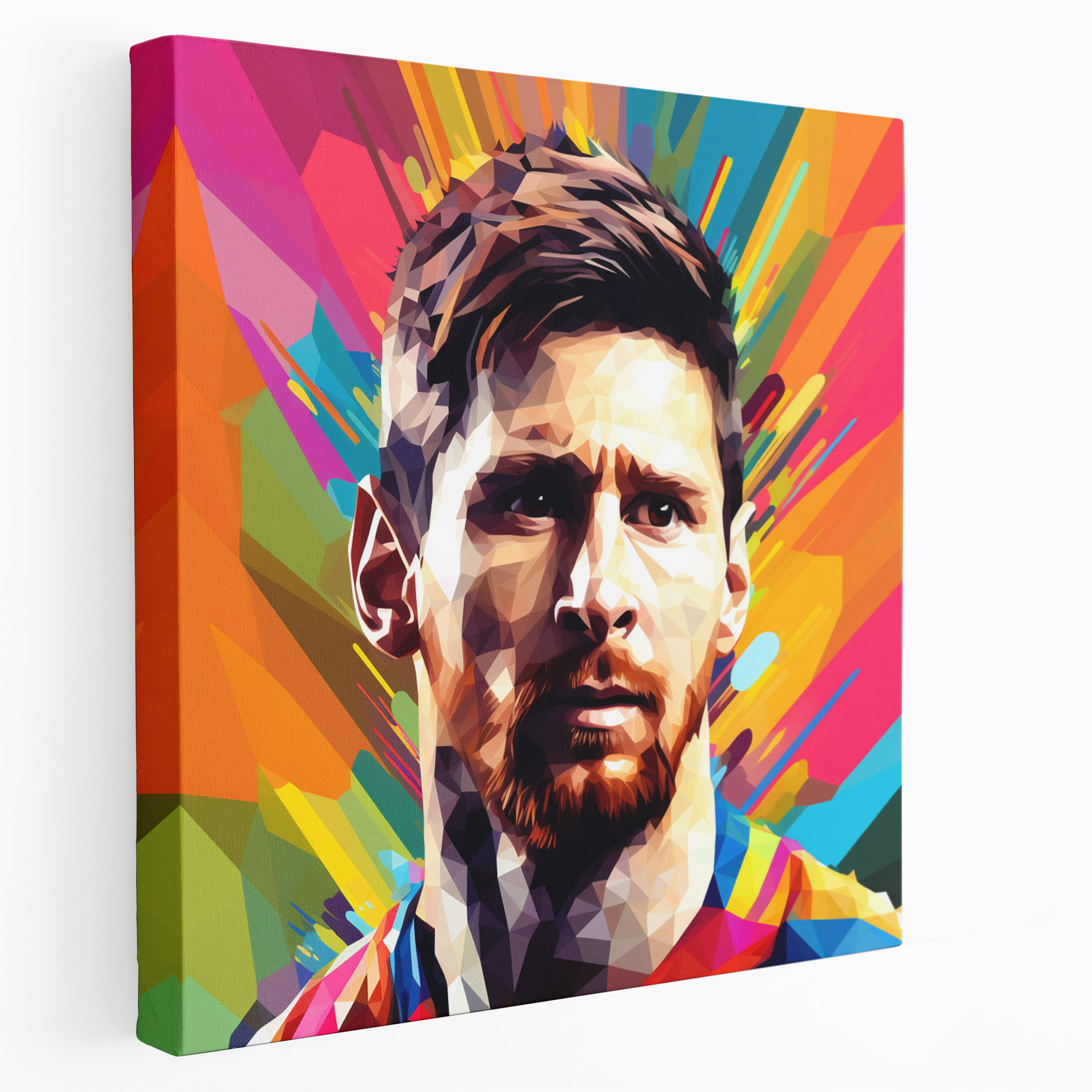 Pop Art Lionel Messi Wall Art - Lionel Messi, Lionel Messi, Colorful, Home Decoration