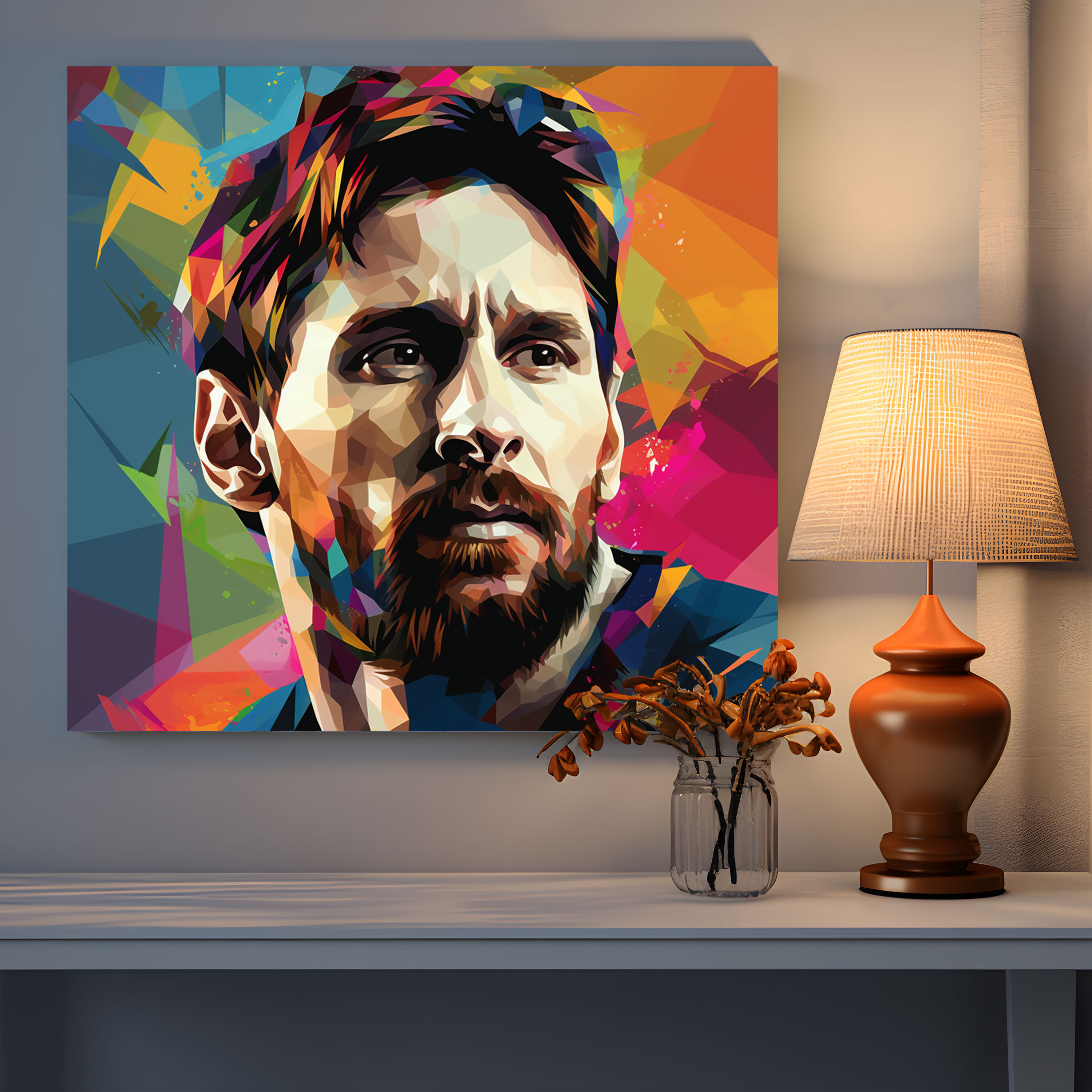Lionel Messi Canvas Print - Pop Art Wall Art - Lionel Messi, Wall Art, Canvas Print, Wall Decoration