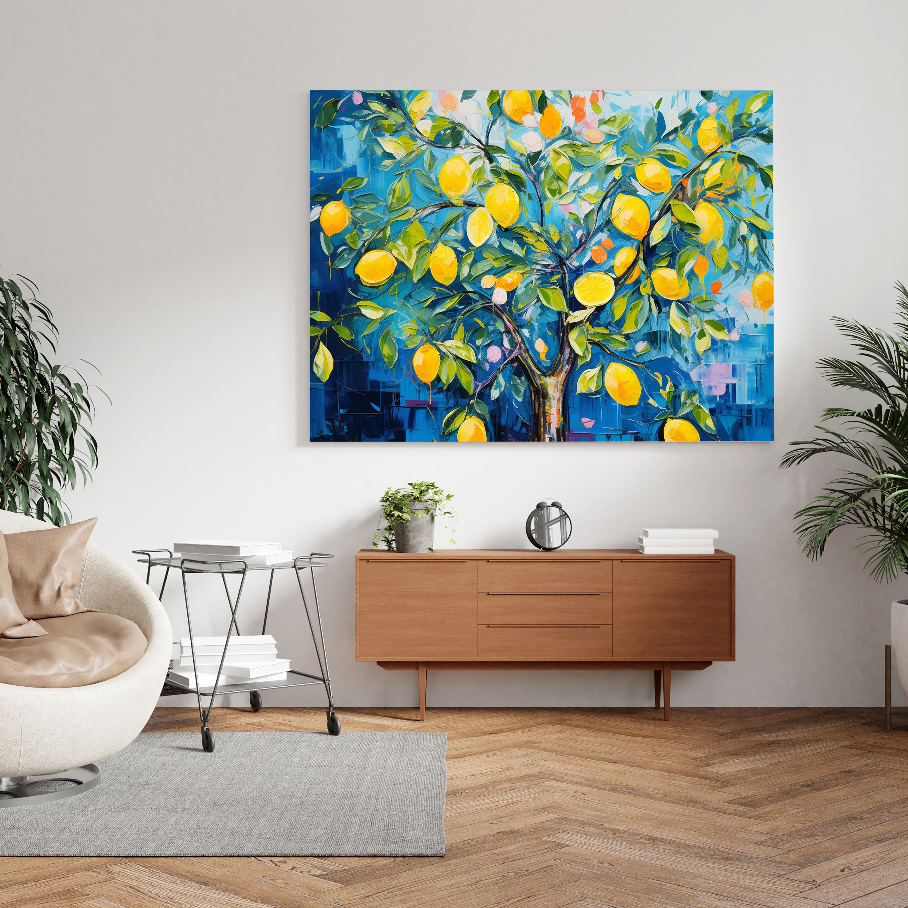 Lemon Tree Canvas Print - Lemon Tree, Freshness, Lemon Tree, Wall Decoration