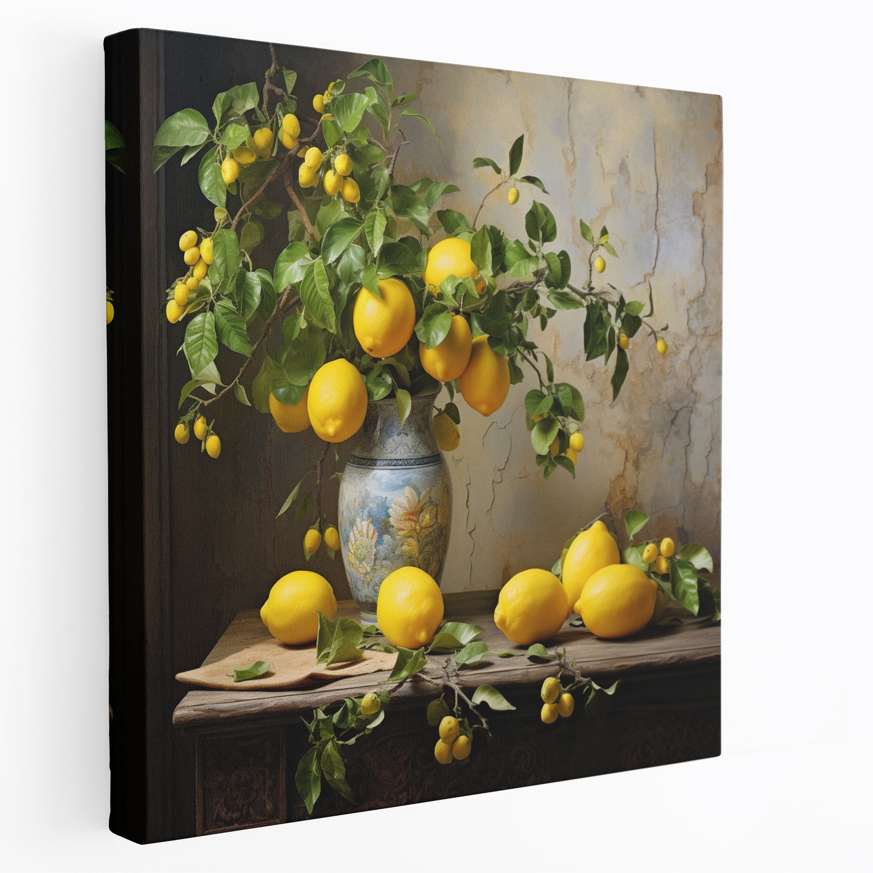 Lemon Tree Canvas Wall Art - Lemon Tree, Still Life, Rich Details, Canvas