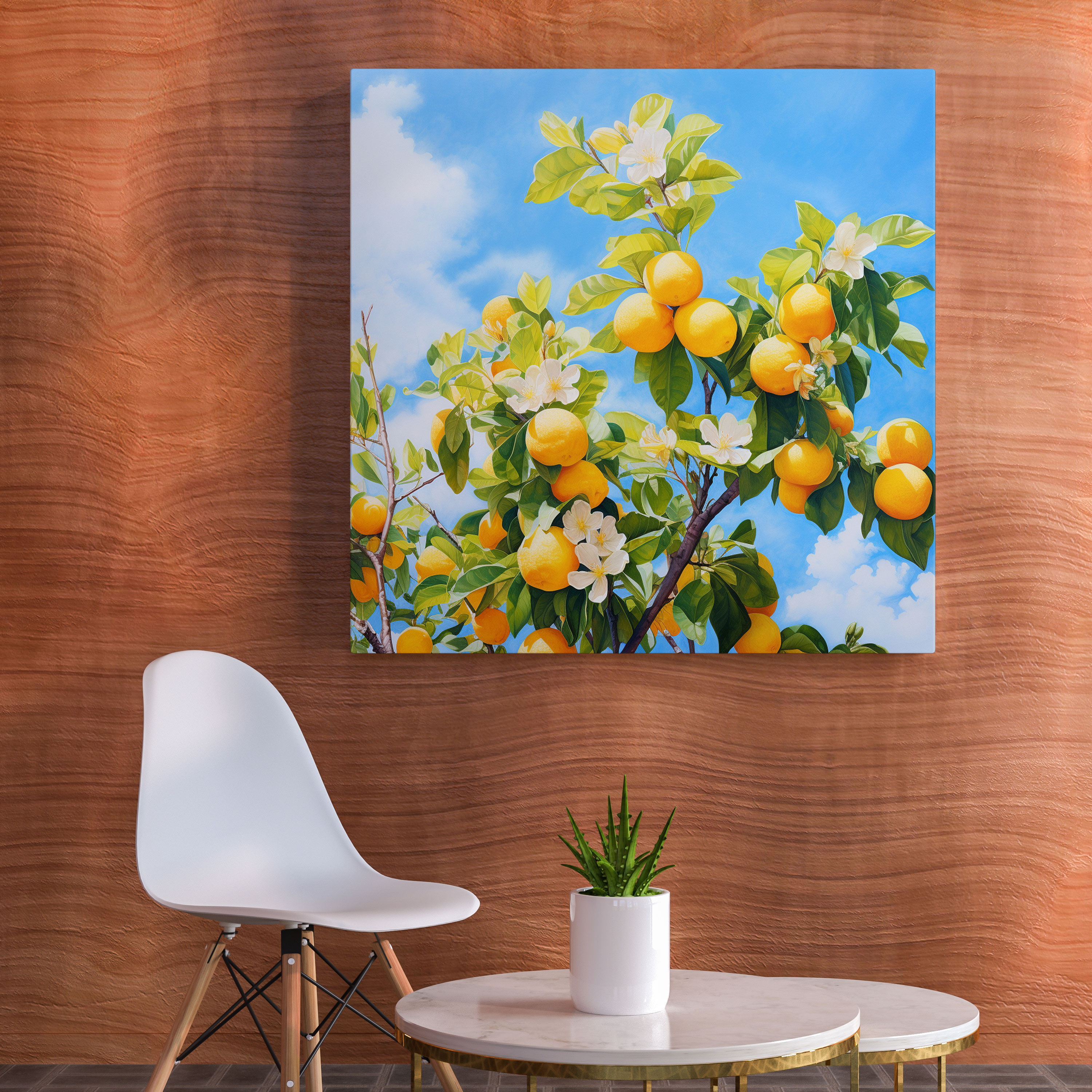 Lemon Tree Canvas Print - Lemon Tree, Freshness, Wall Decoration, Canvas Wall Art