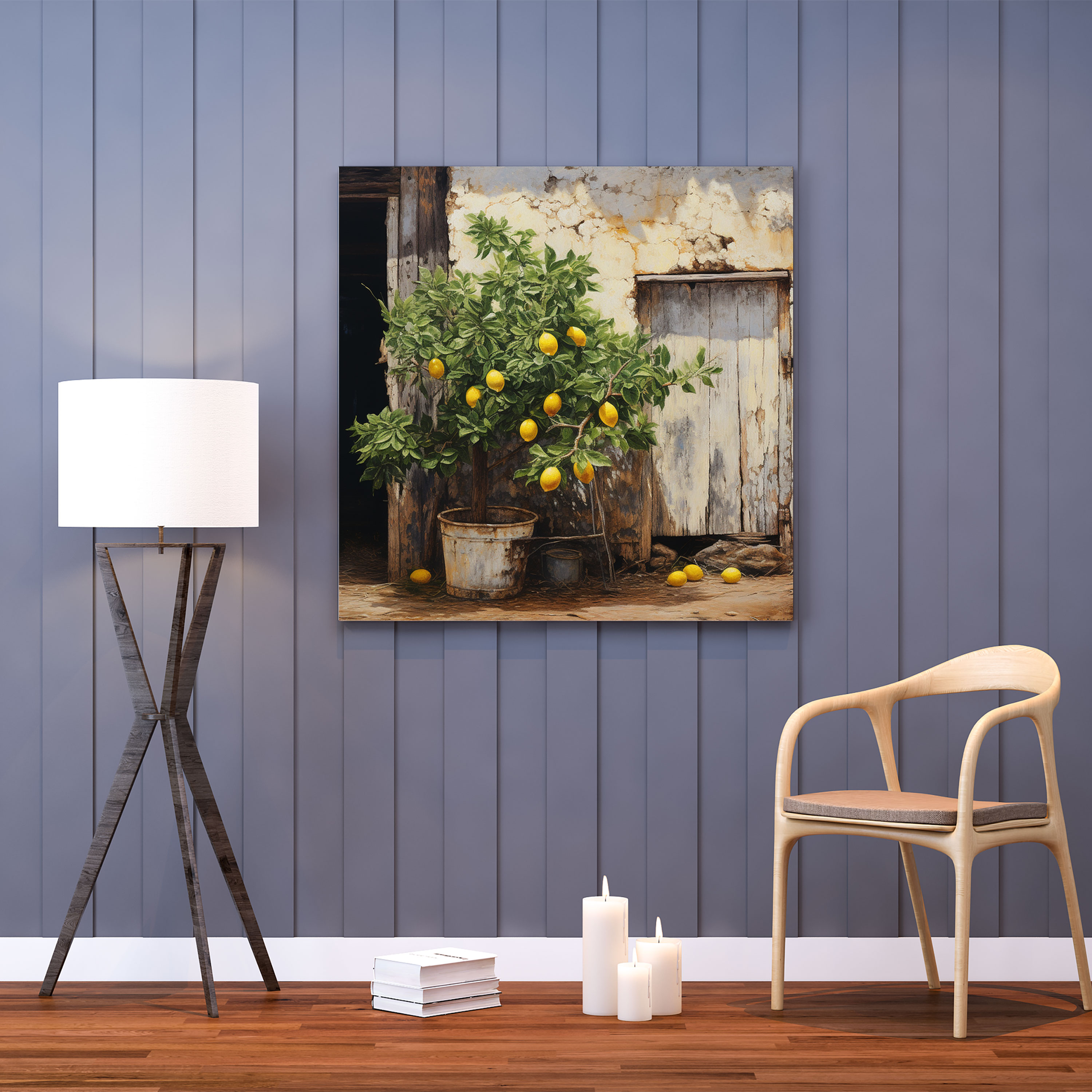 Lemon Tree Canvas Print - Lemon Tree, Canvas Print, Wall Art, Rustic Charm