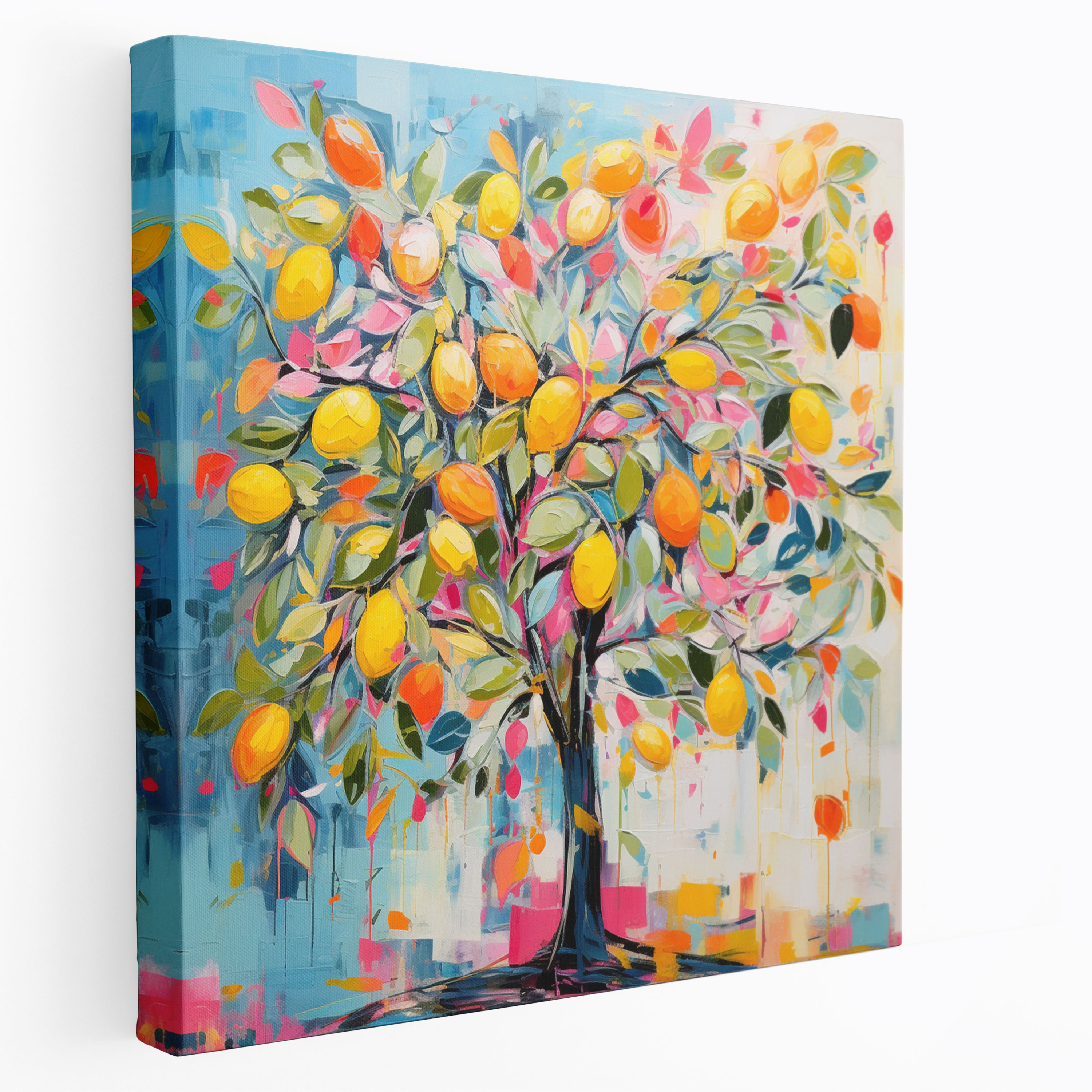 Lemon Tree Wall Art - Lemon Tree, Acrylic Painting, Lemon Tree, Home Decoration