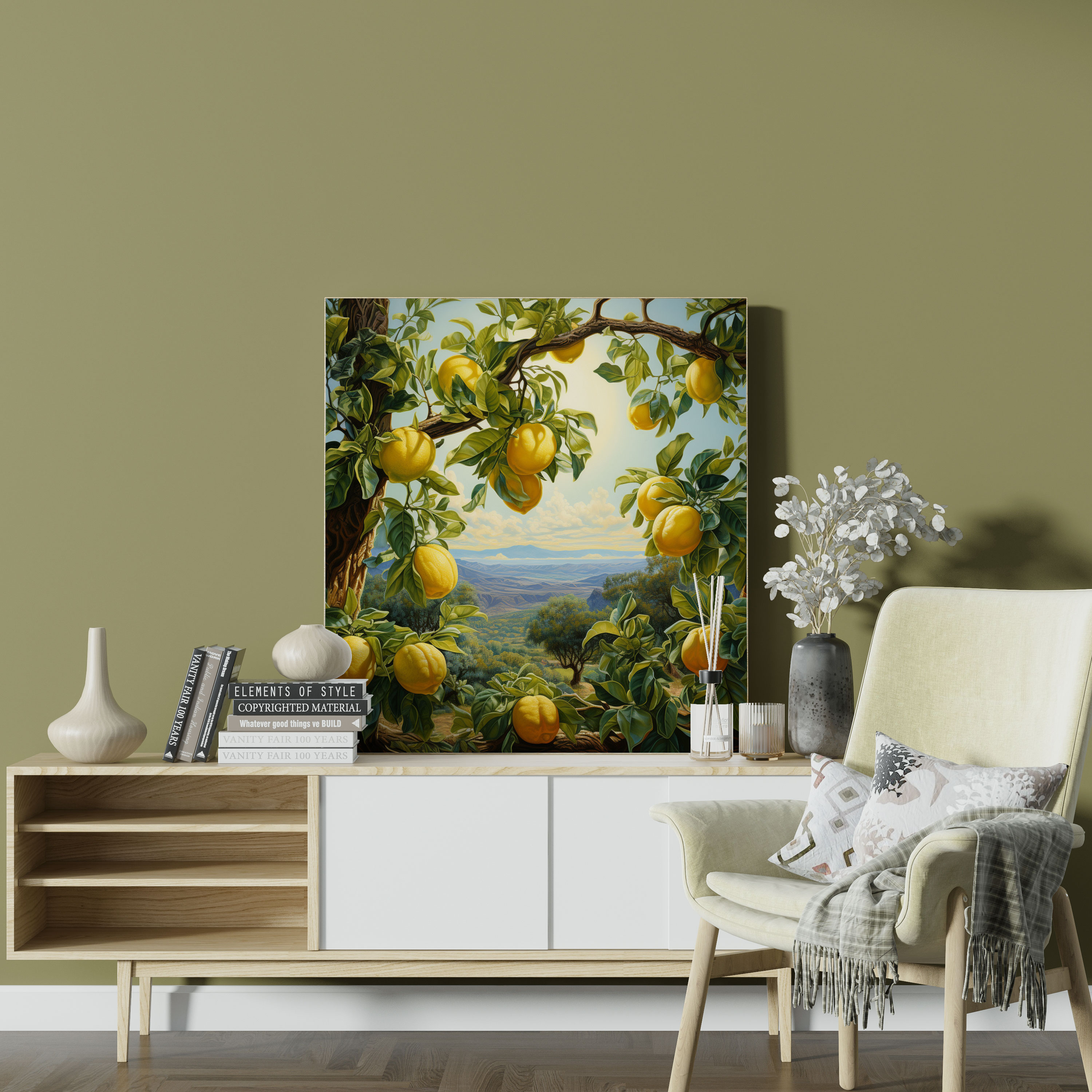 Lemon Tree Wall Decoration - Lemon Tree, Wall Decoration, Wall Art, Lemon Tree