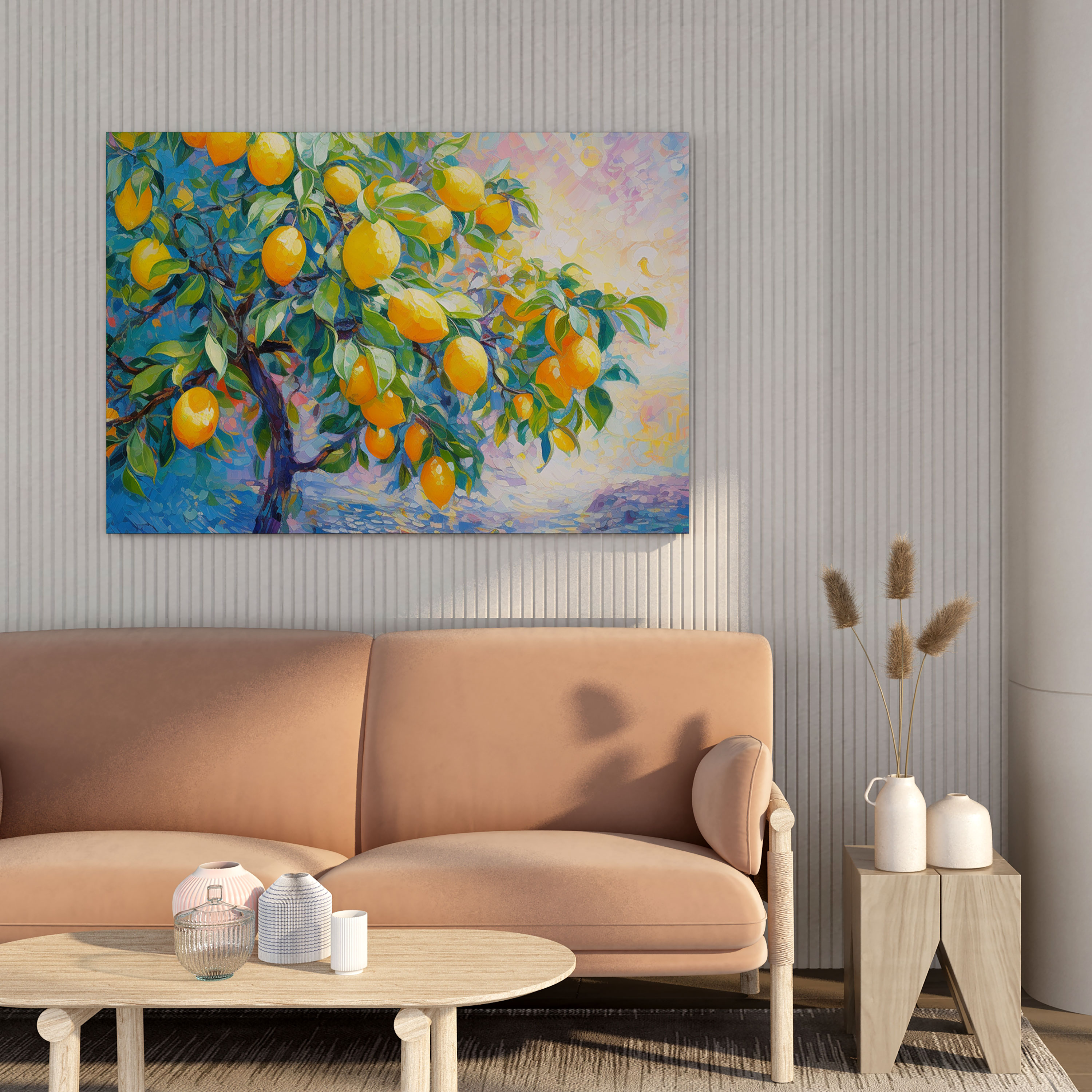 Lemon Tree Canvas Print - Lemon Tree, Impressionist Painting, Wall Decoration, Lemon Tree