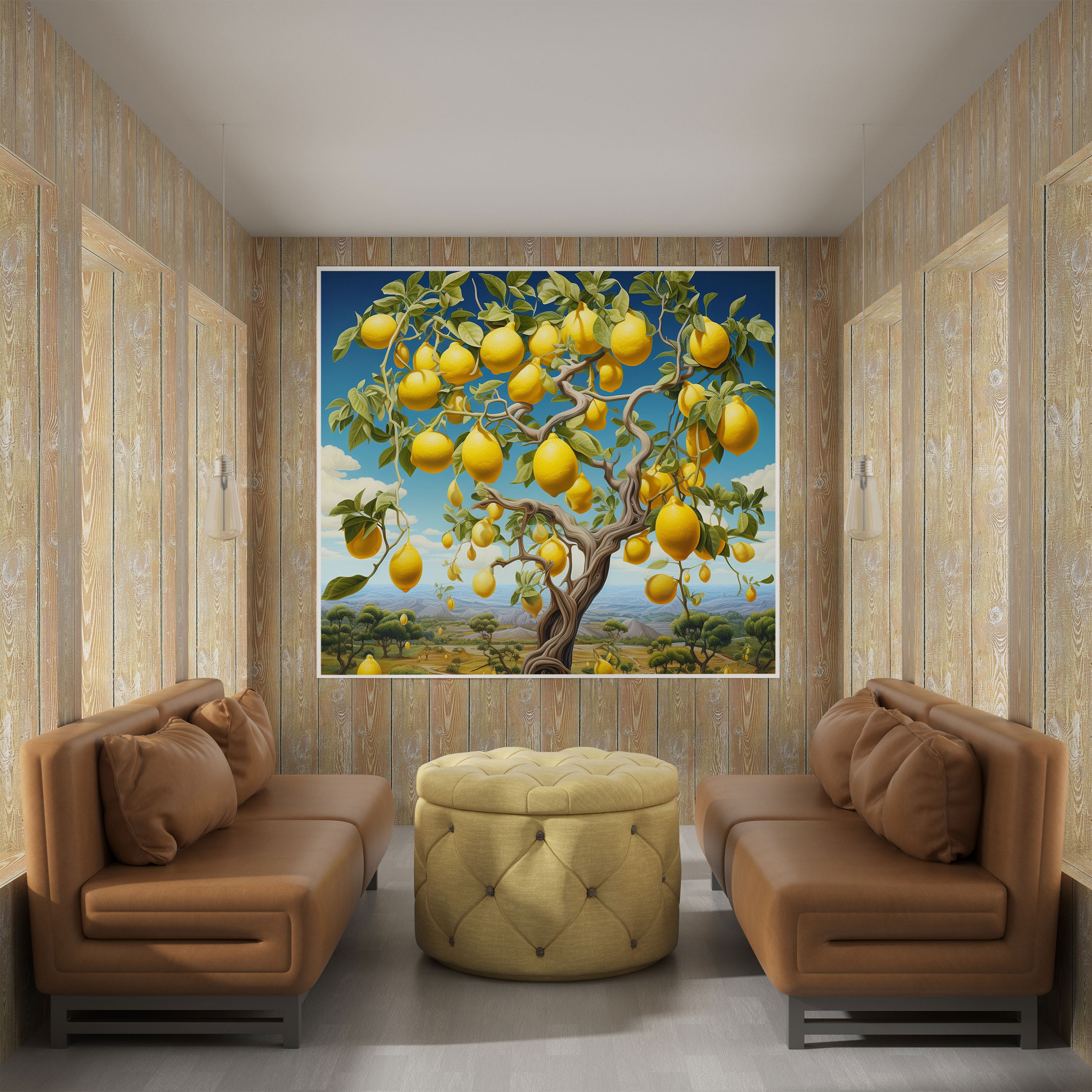 Lemon Tree Wall Art - Surreal Dreamlike Canvas Print - Lemon Tree, Wall Art, Canvas, Canvas Wall Art