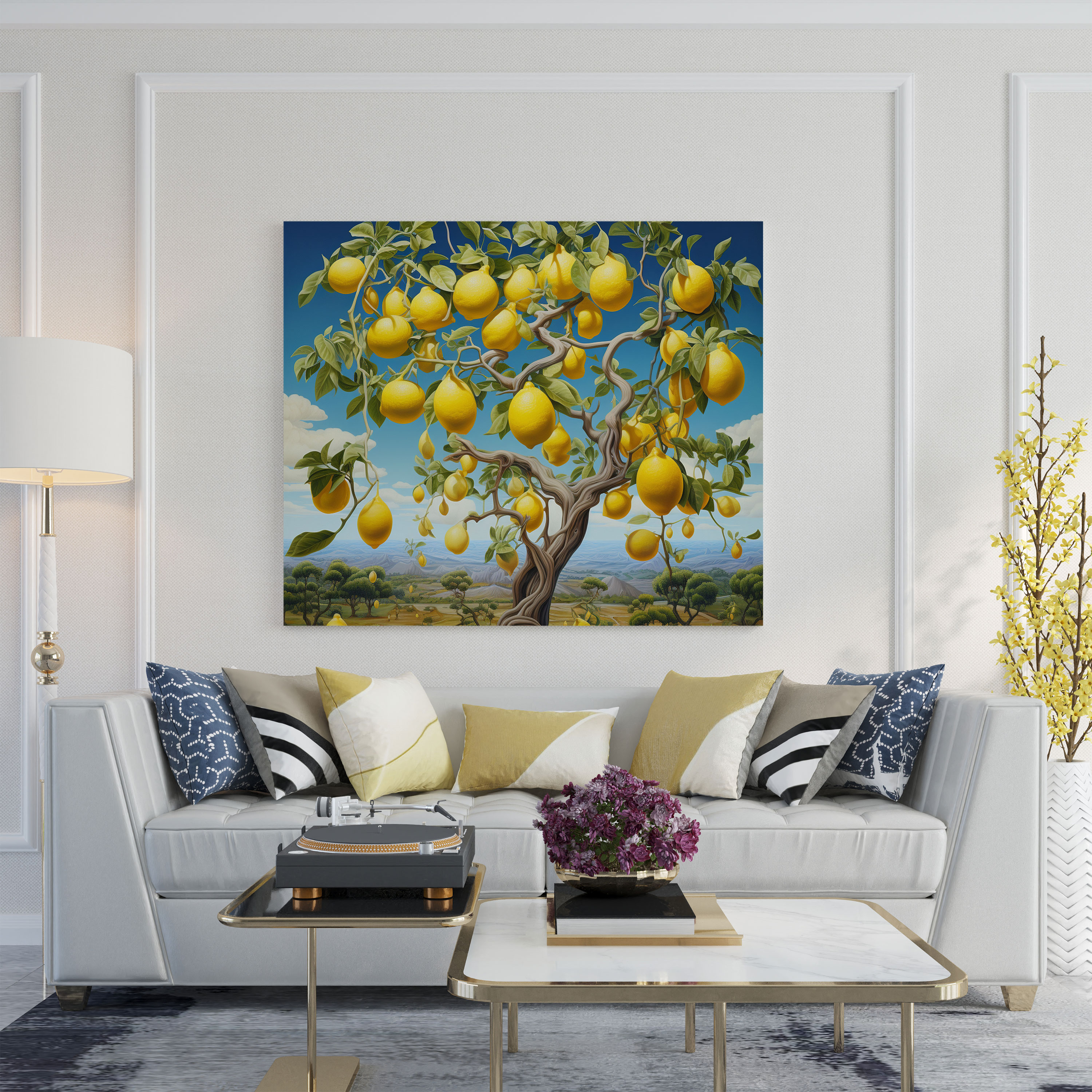 Lemon Tree Wall Art - Surreal Dreamlike Canvas Print - Lemon Tree, Wall Art, Canvas, Canvas Wall Art