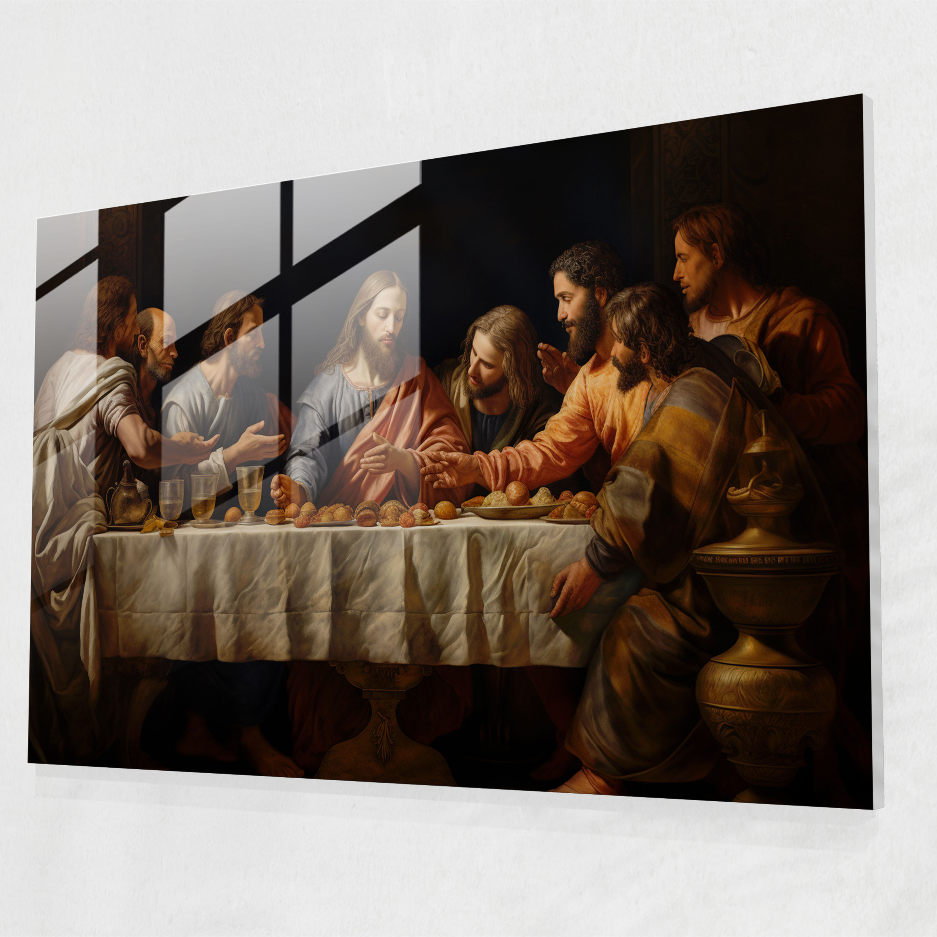 Das letzte Abendmahl von Jesus Christus in der Renaissance Glaskunst - Feine Details Das letzte Abendmahl von Jesus Christus in moderner Kunst
