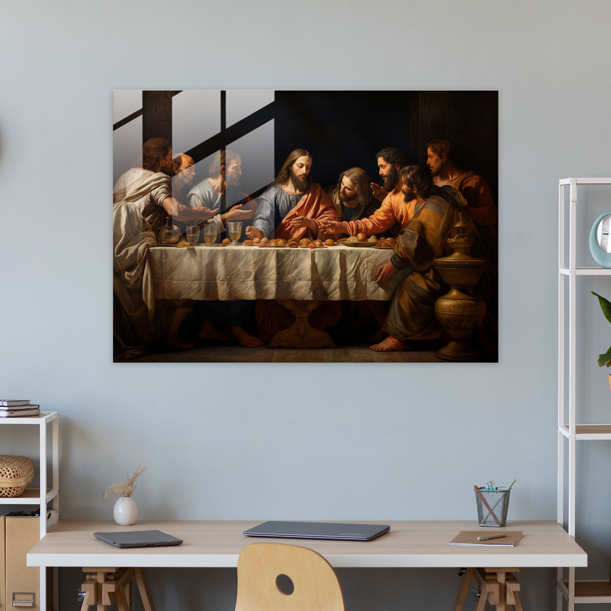 Das letzte Abendmahl von Jesus Christus in der Renaissance Glaskunst - Feine Details Das letzte Abendmahl von Jesus Christus in moderner Kunst