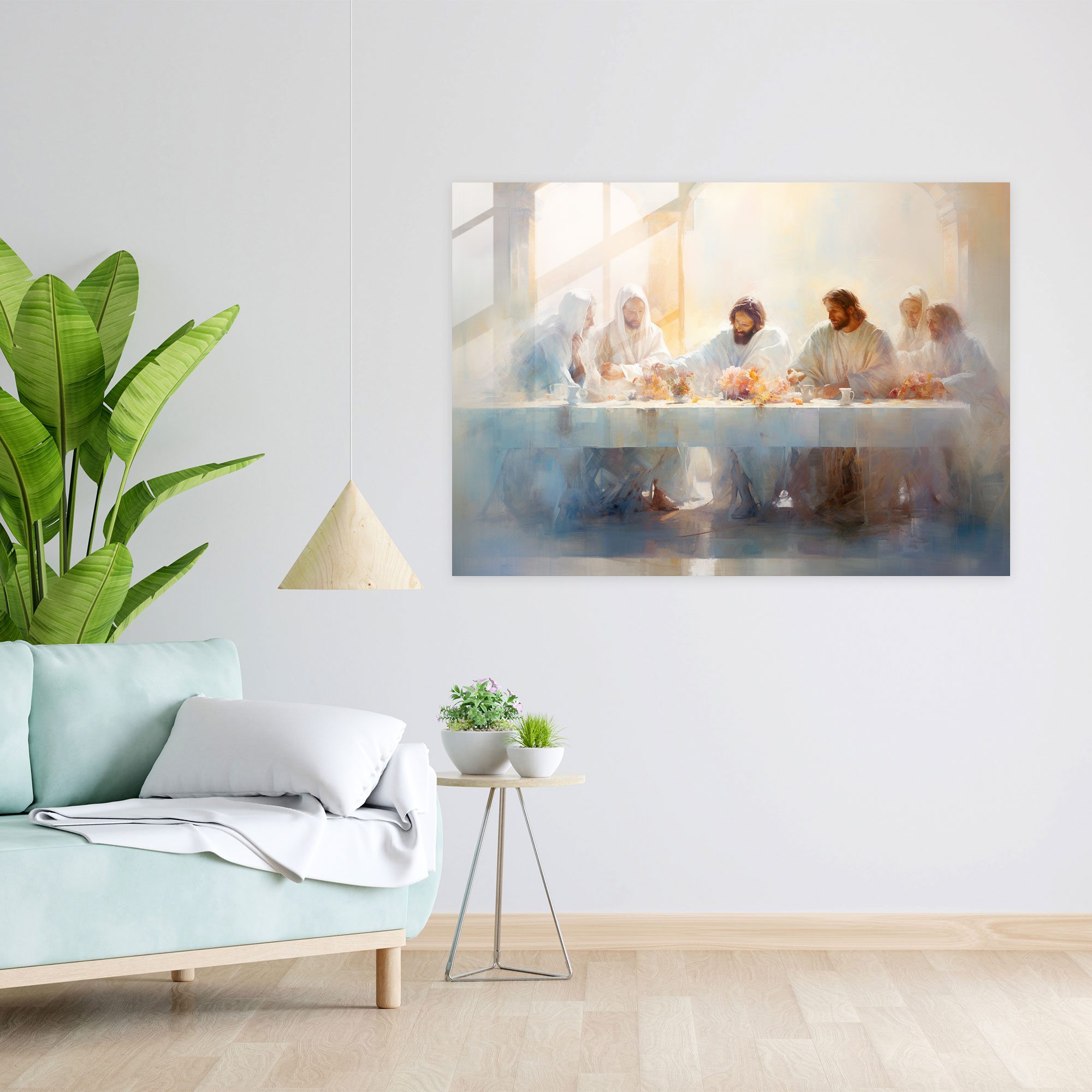 Last Supper Of Jesus Christ Glass Wall Art - Last Supper Of Jesus Christ, Last Supper Of Jesus Christ, Home Decoration, Glass Wall Art