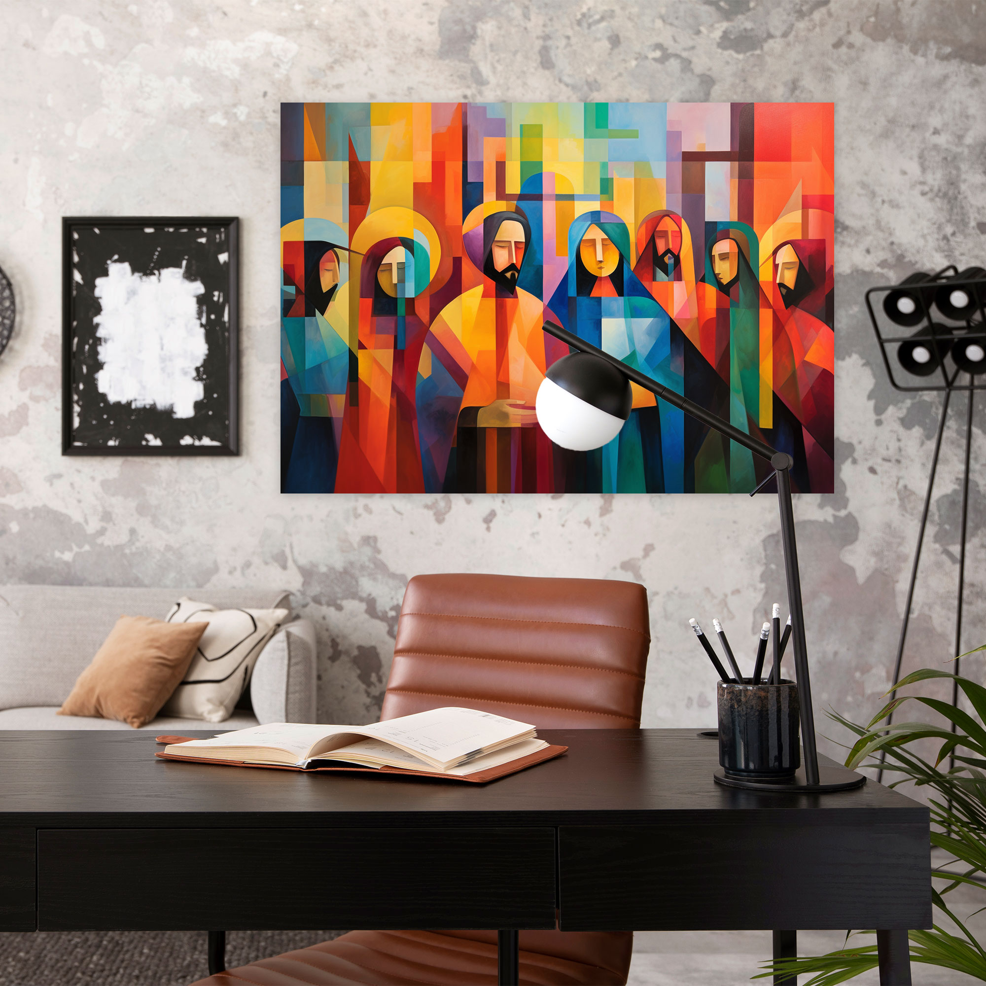 Wanddekoration des letzten Abendmahls von Jesus Christus - Leinwandbild des letzten Abendmahls von Jesus Christus Wandkunst Wohnkultur