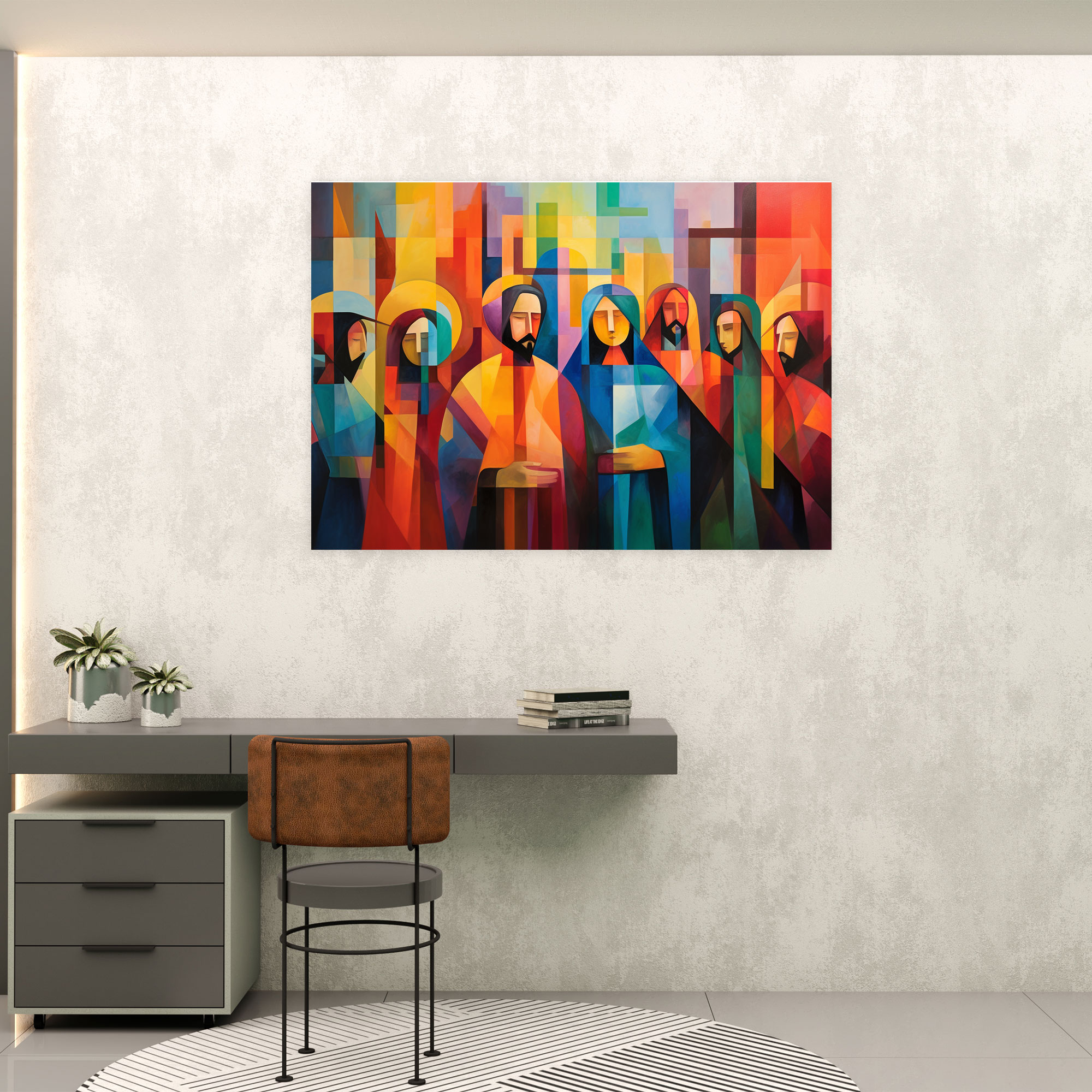 Wanddekoration des letzten Abendmahls von Jesus Christus - Leinwandbild des letzten Abendmahls von Jesus Christus Wandkunst Wohnkultur