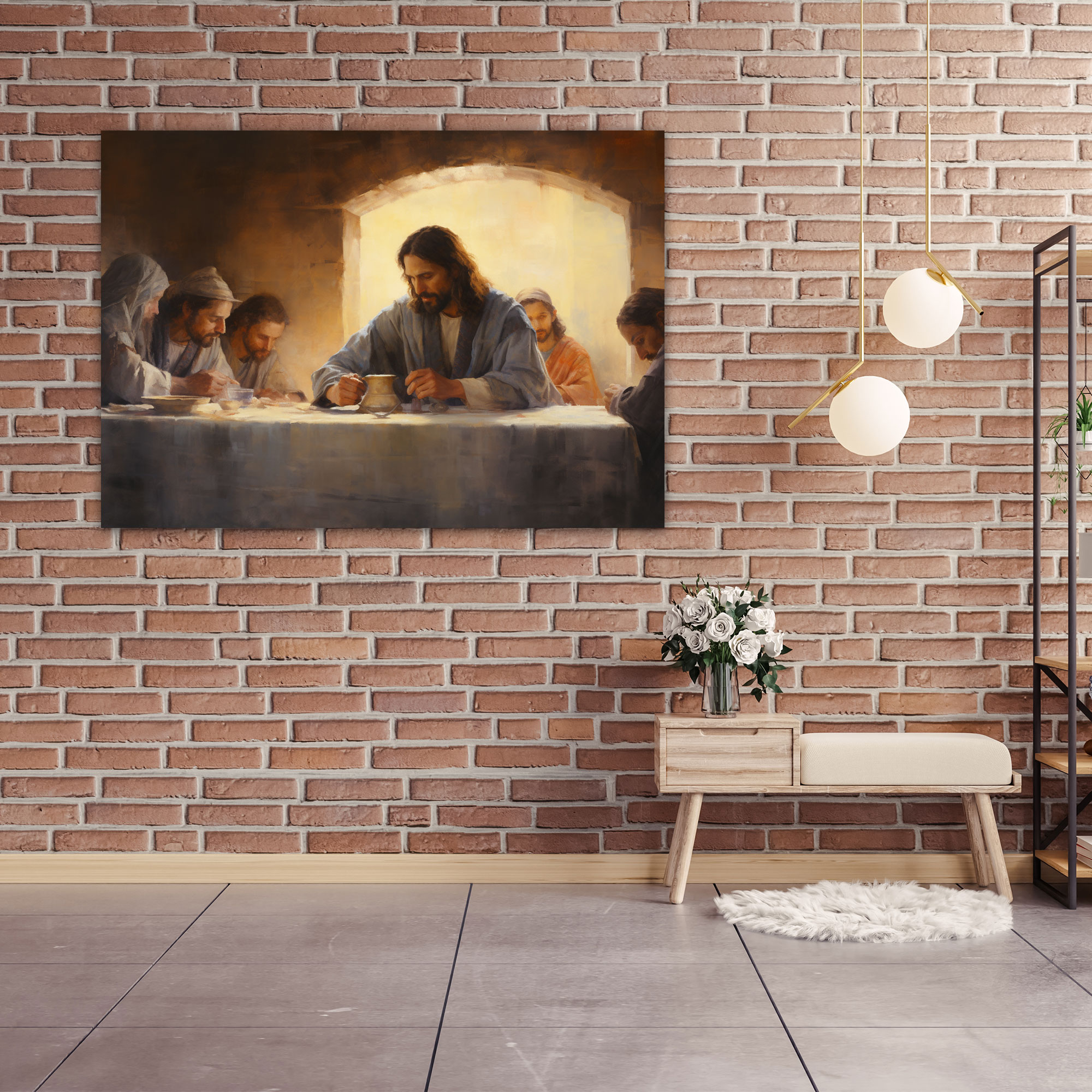 Last Supper Of Jesus Christ Canvas Print - Last Supper Of Jesus Christ, Wall Art, Last Supper Of Jesus Christ, Home Decoration